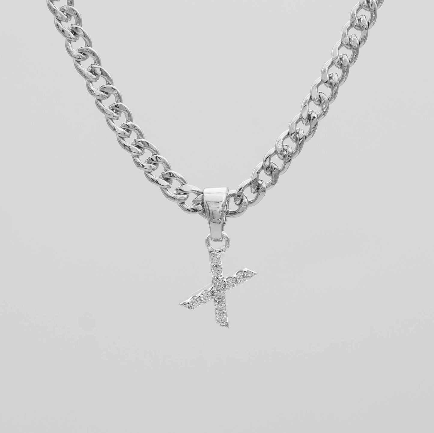 Pave Initial Necklace | Cuban - Image 46 - ISMI JEWELS