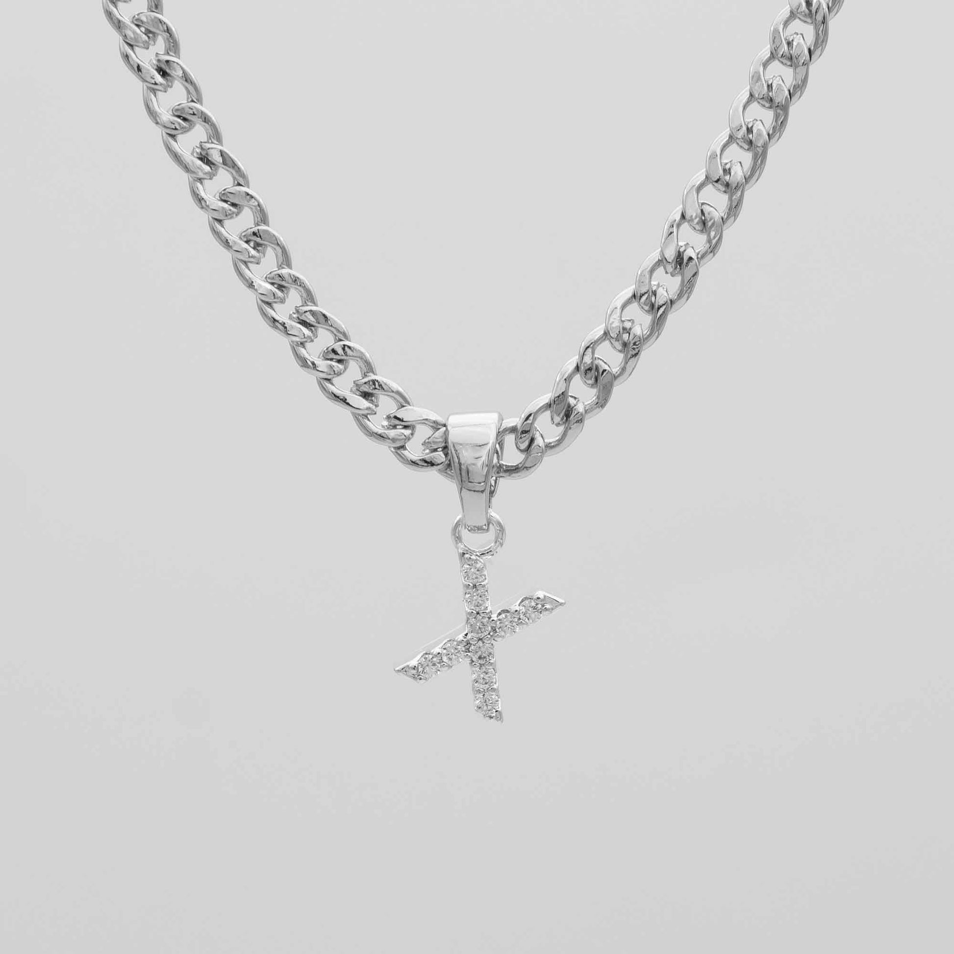 Pave Initial Necklace | Cuban - Image 46 - ISMI JEWELS