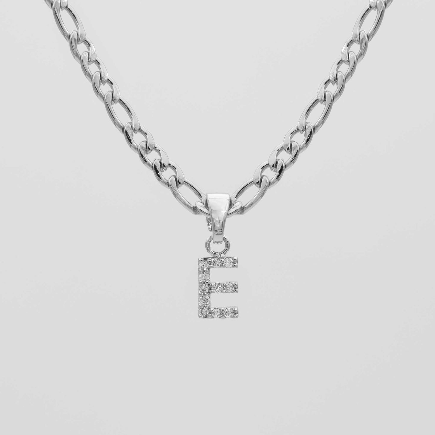Pave Initial Necklace | Figaro - Image 26 - ISMI JEWELS