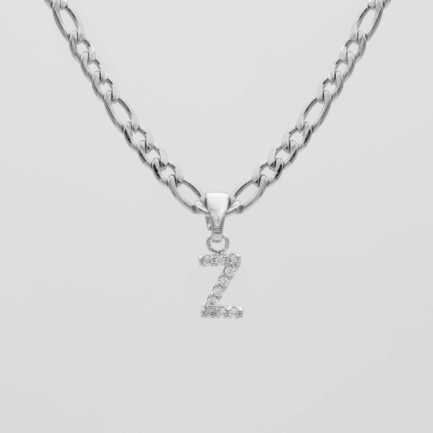 Pave Initial Necklace | Figaro - Image 43 - ISMI JEWELS