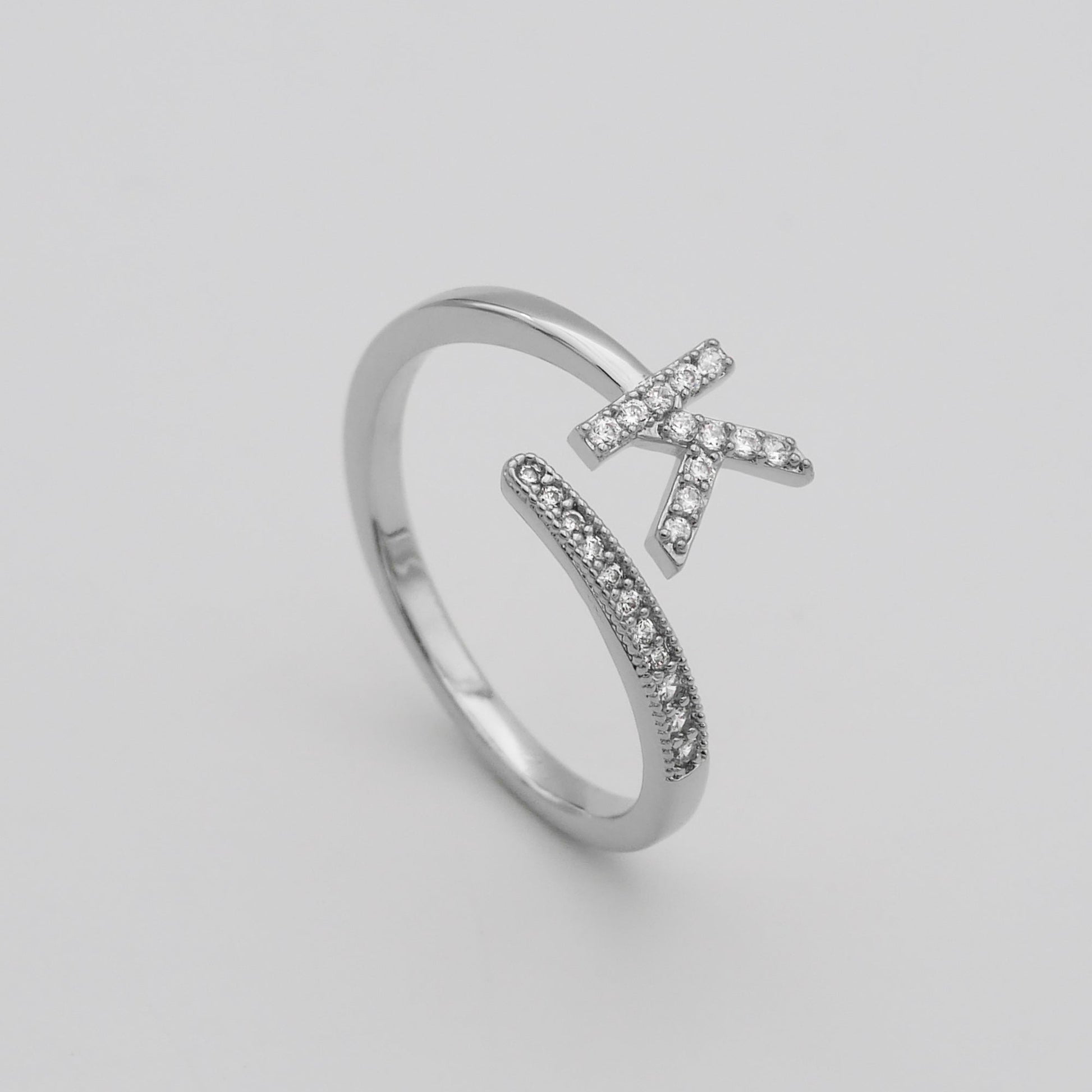 Pave Initial Ring - Image 42 - ISMI JEWELS