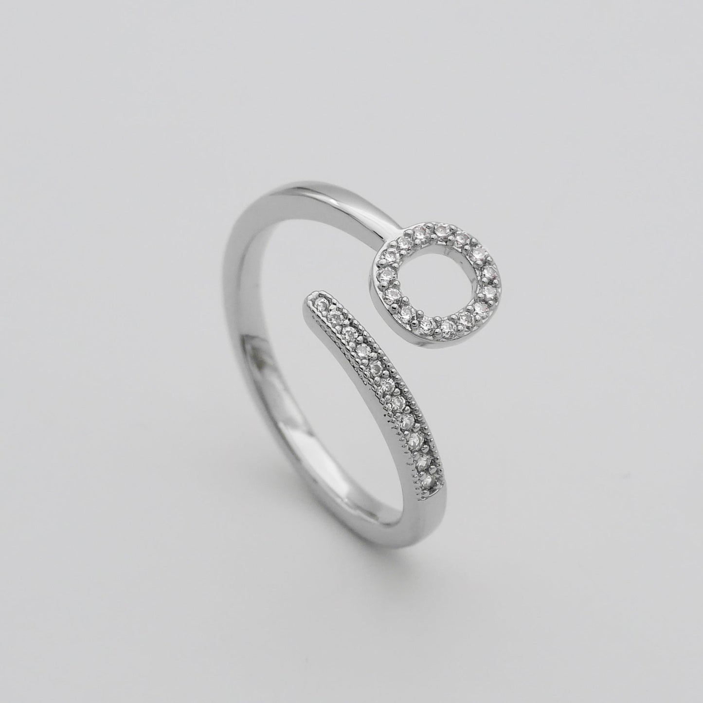 Pave Initial Ring - Image 46 - ISMI JEWELS