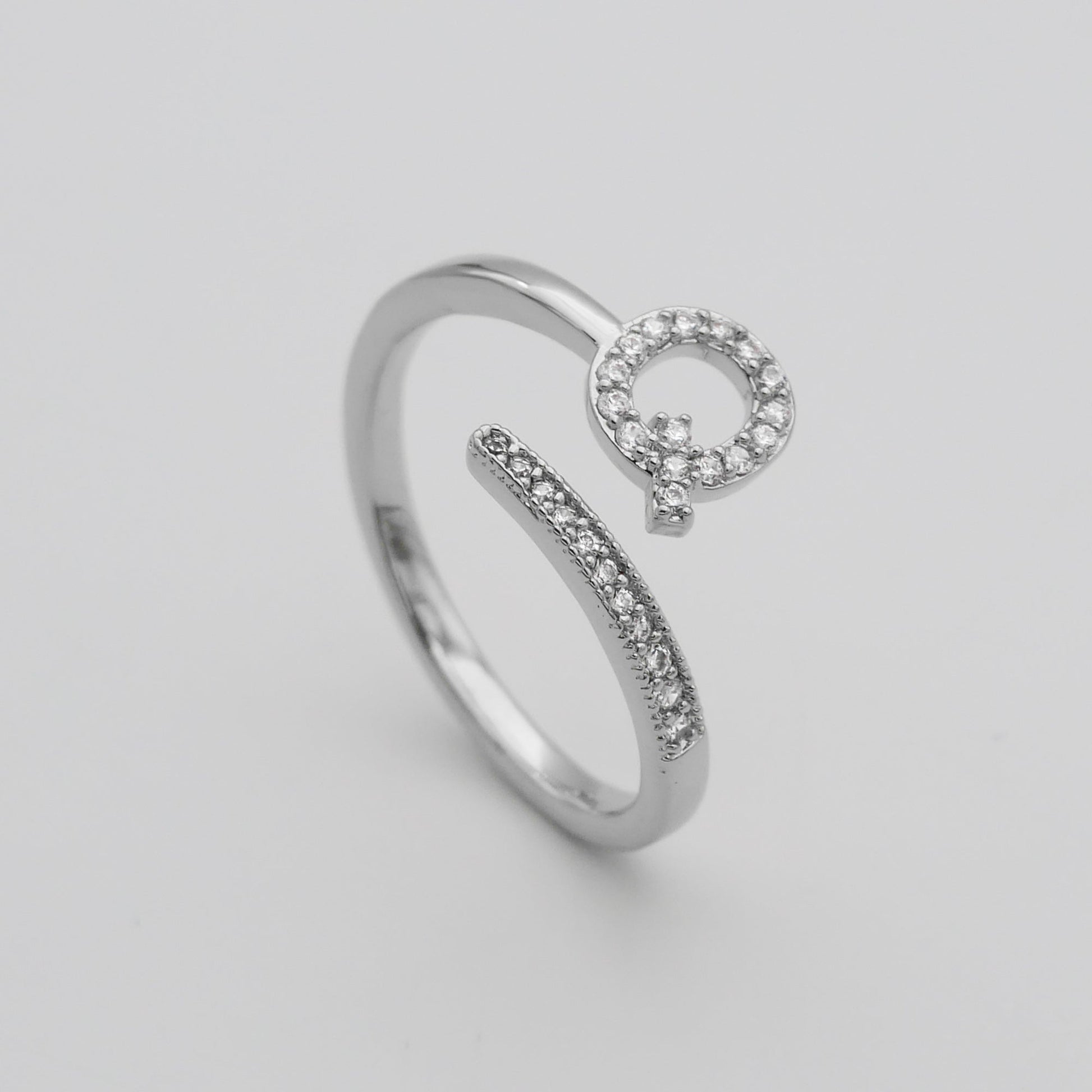 Pave Initial Ring - Image 48 - ISMI JEWELS
