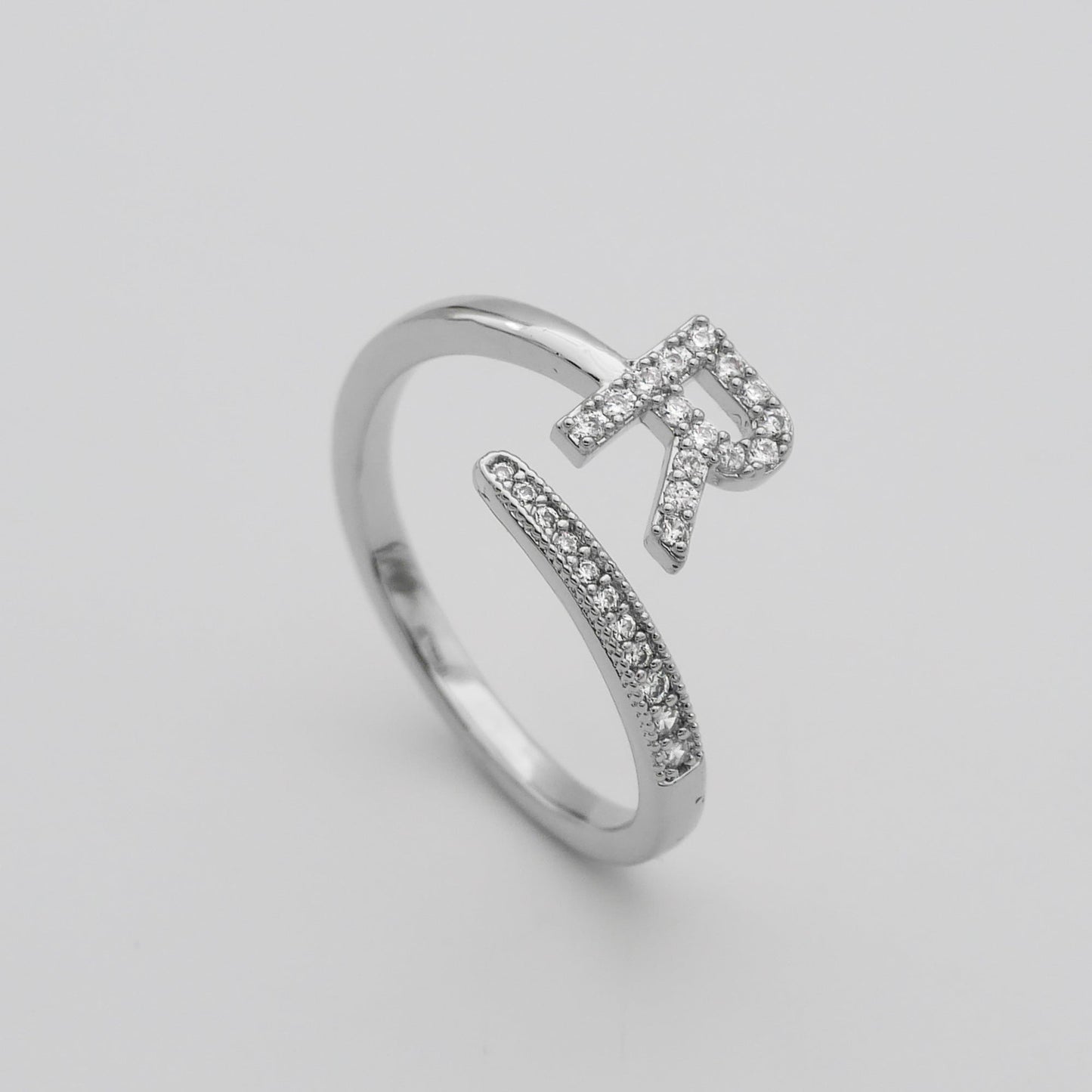 Pave Initial Ring - Image 49 - ISMI JEWELS