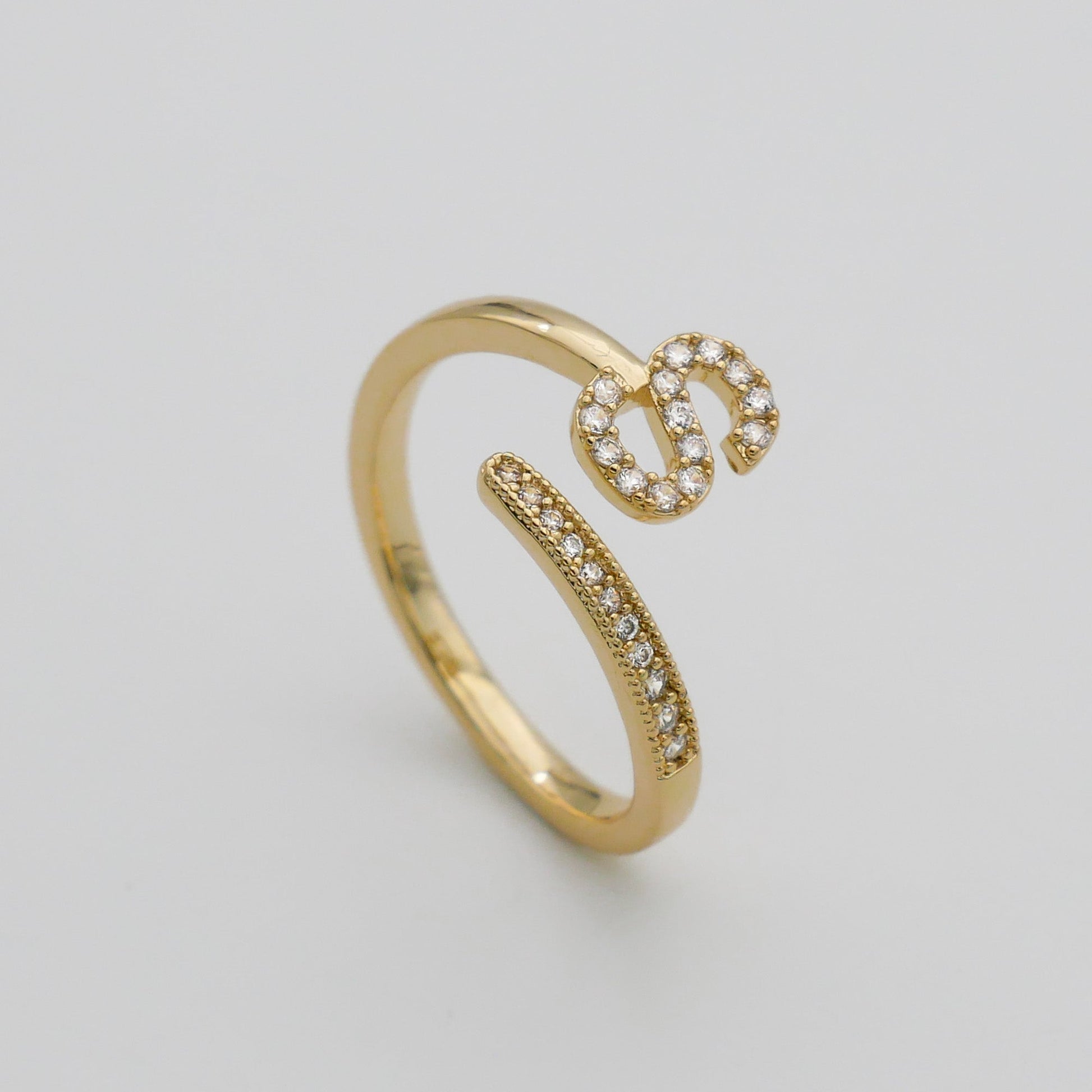 Pave Initial Ring - Image 25 - ISMI JEWELS