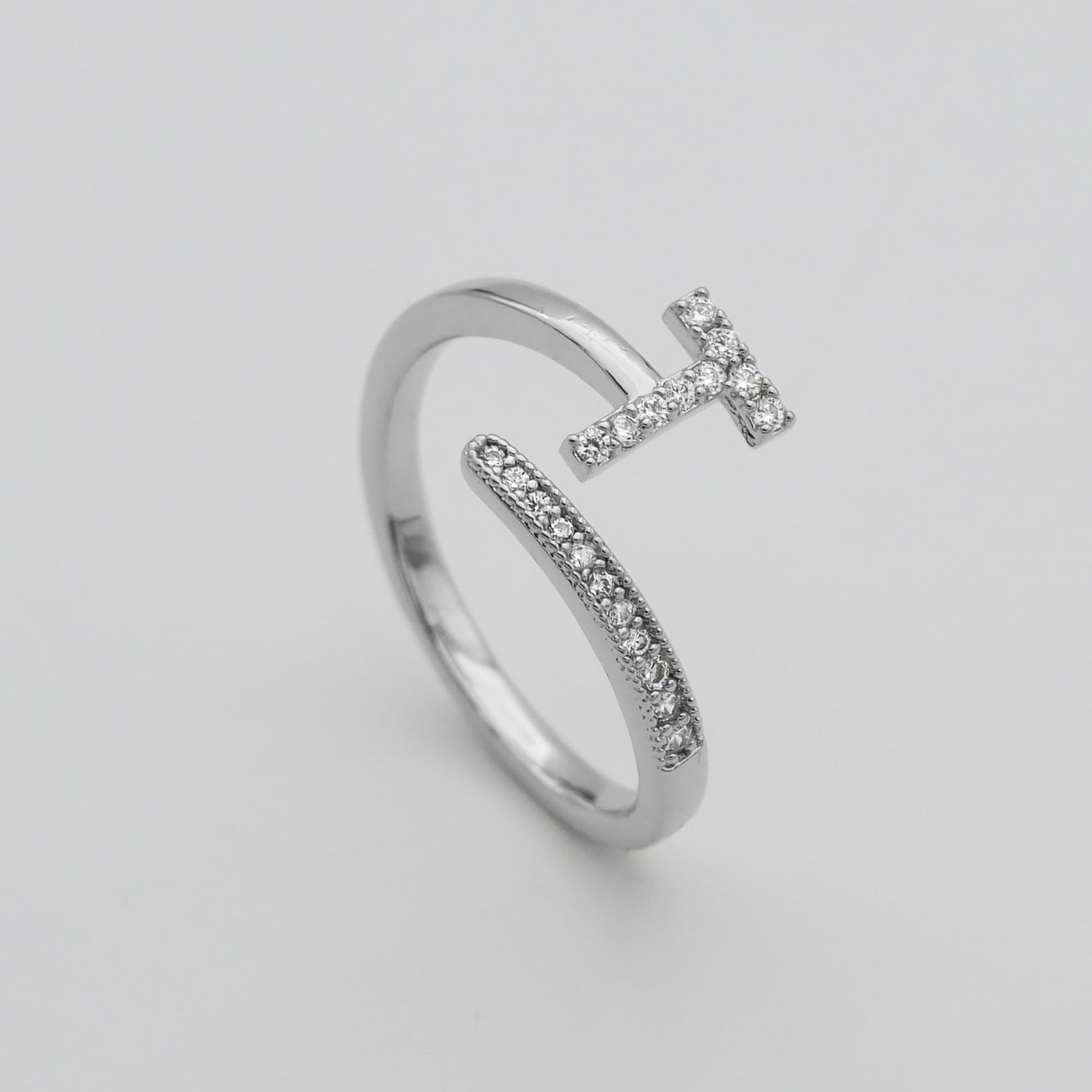 Pave Initial Ring - Image 51 - ISMI JEWELS