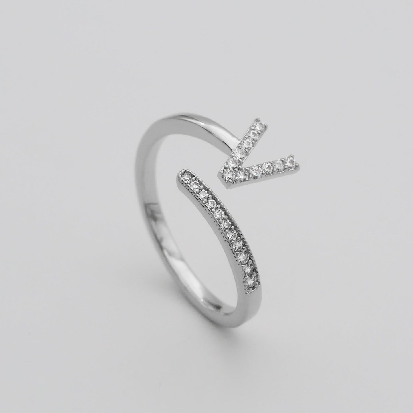 Pave Initial Ring - Image 53 - ISMI JEWELS