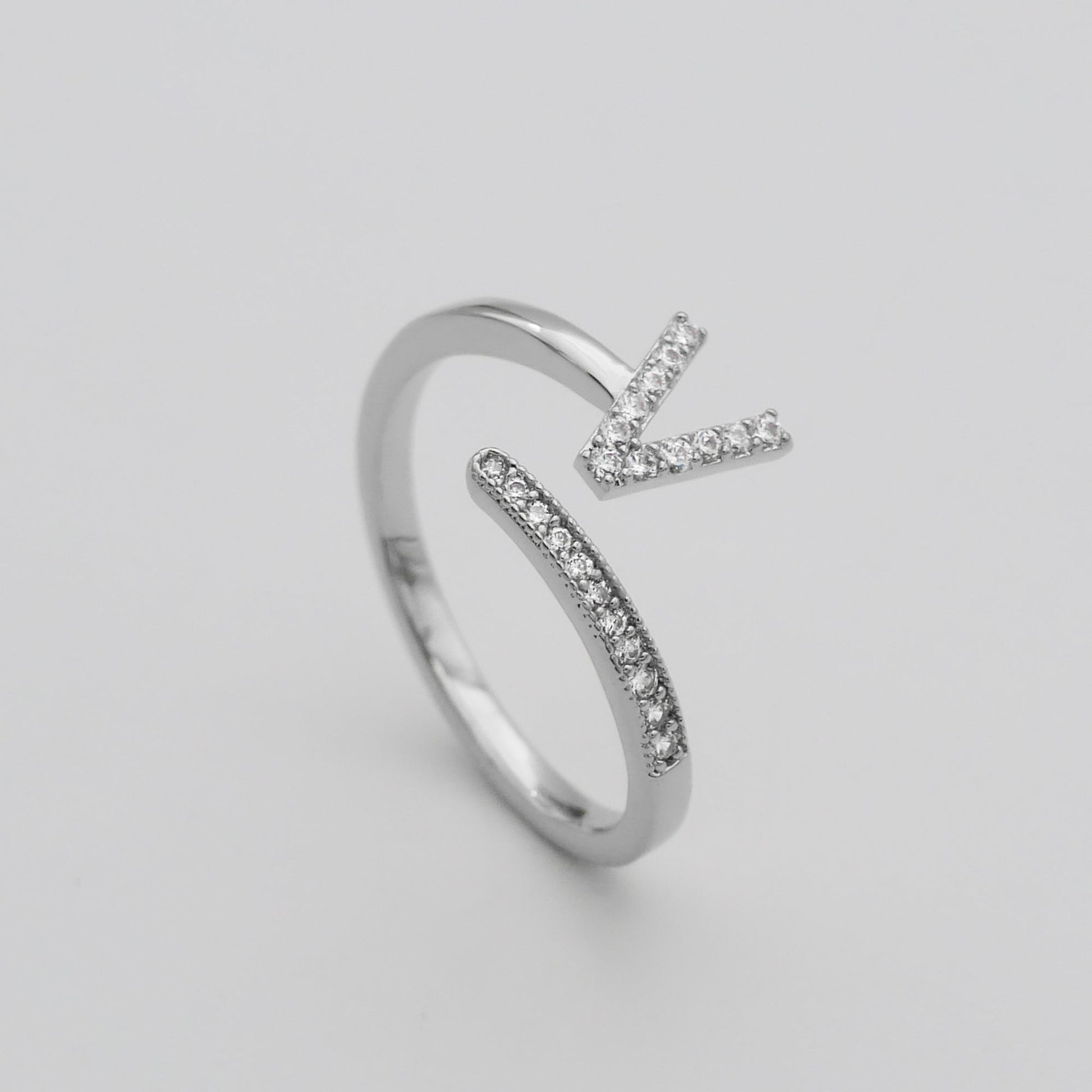 Pave Initial Ring - Image 53 - ISMI JEWELS