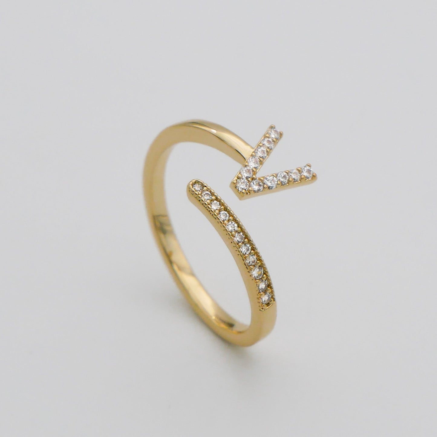 Pave Initial Ring - Image 28 - ISMI JEWELS