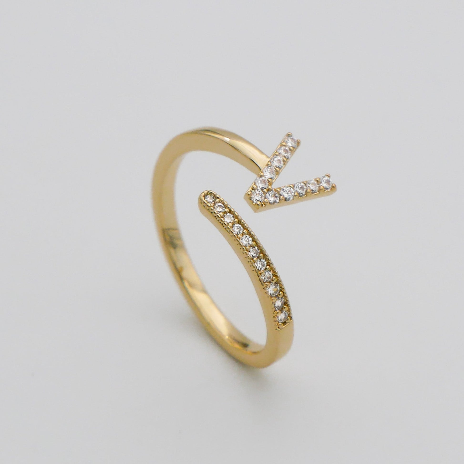 Pave Initial Ring - Image 28 - ISMI JEWELS