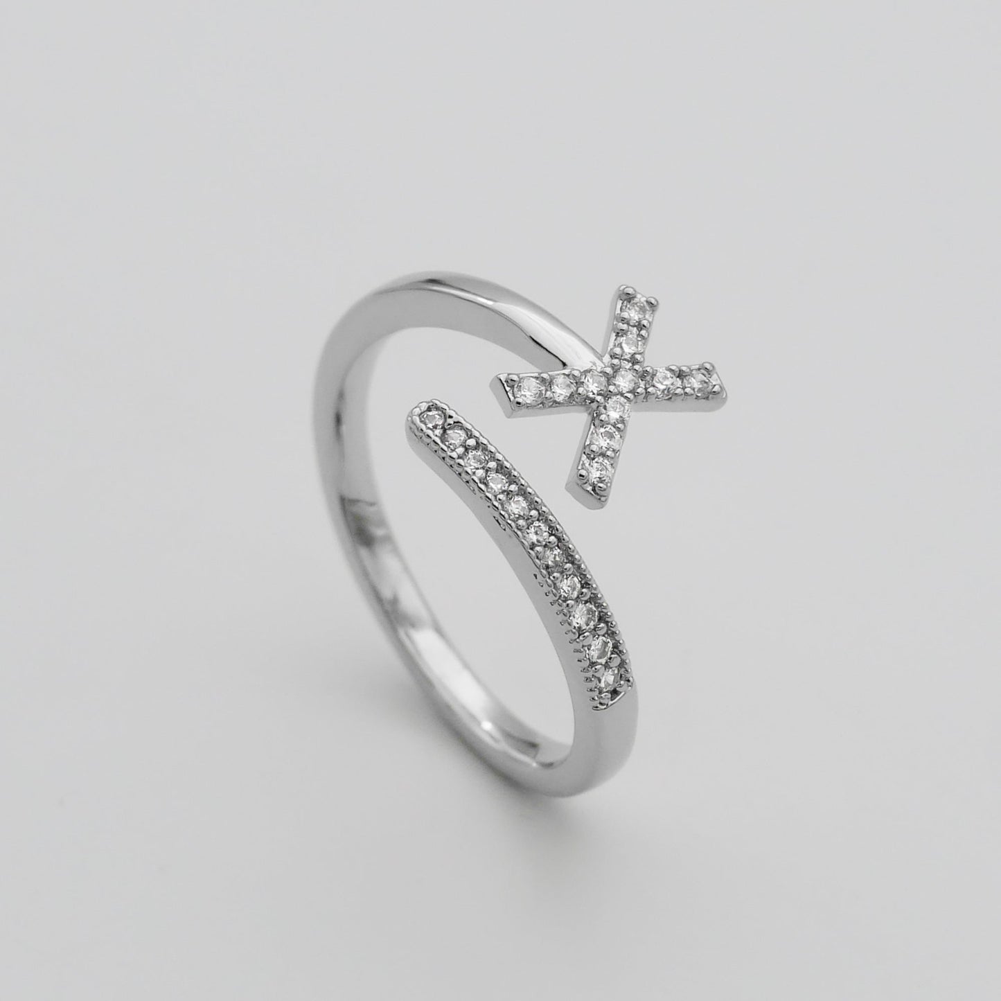 Pave Initial Ring - Image 55 - ISMI JEWELS