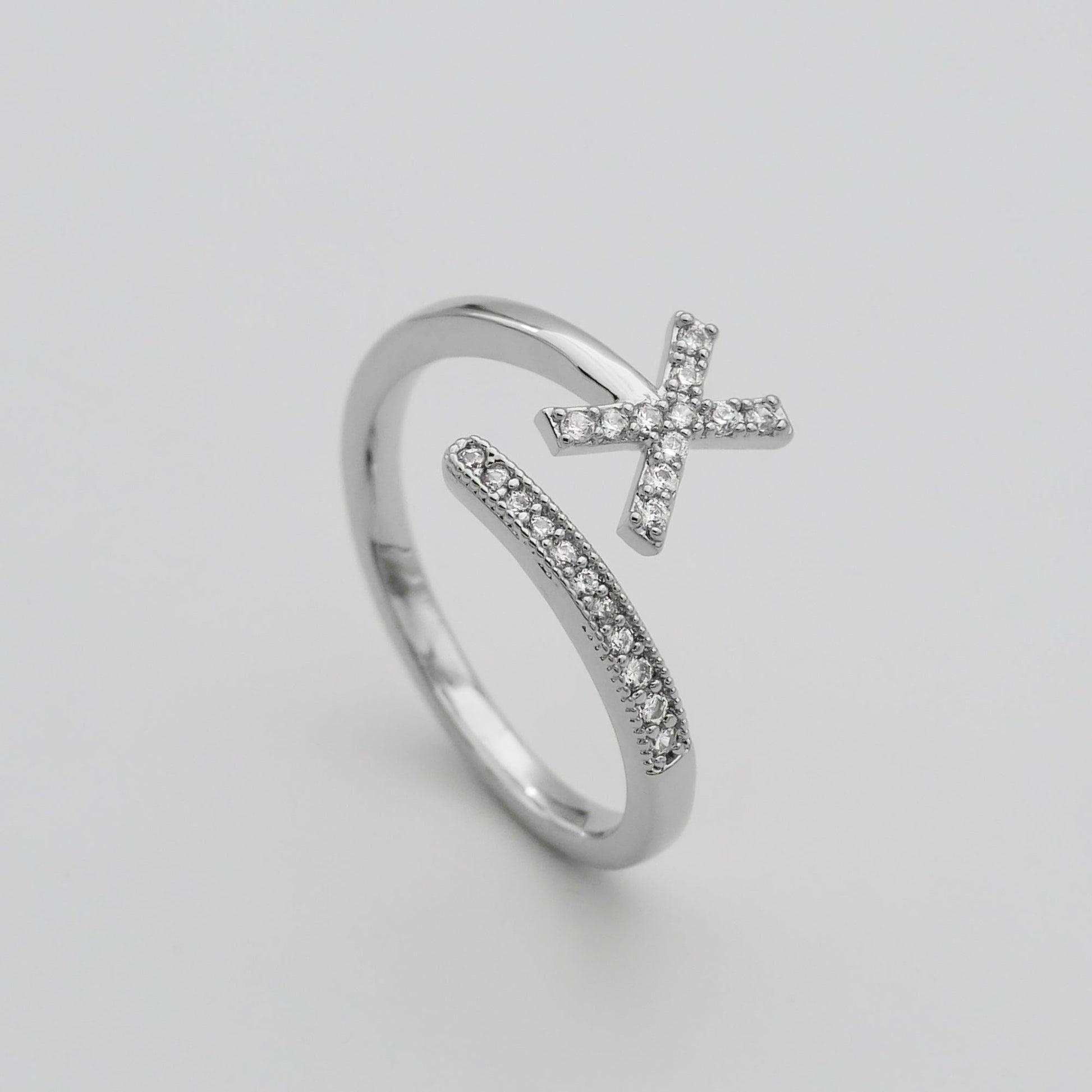 Pave Initial Ring - Image 55 - ISMI JEWELS