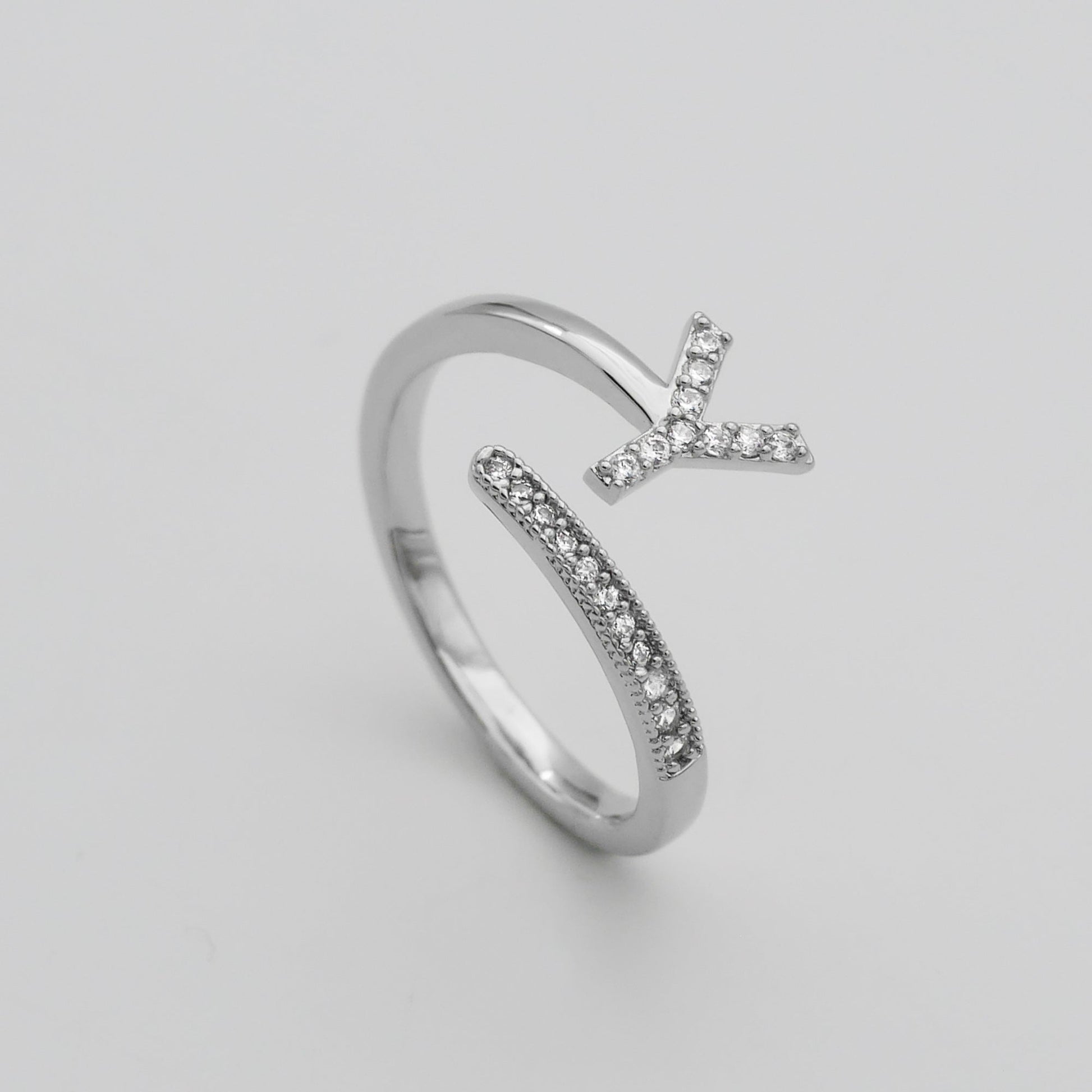 Pave Initial Ring - Image 56 - ISMI JEWELS