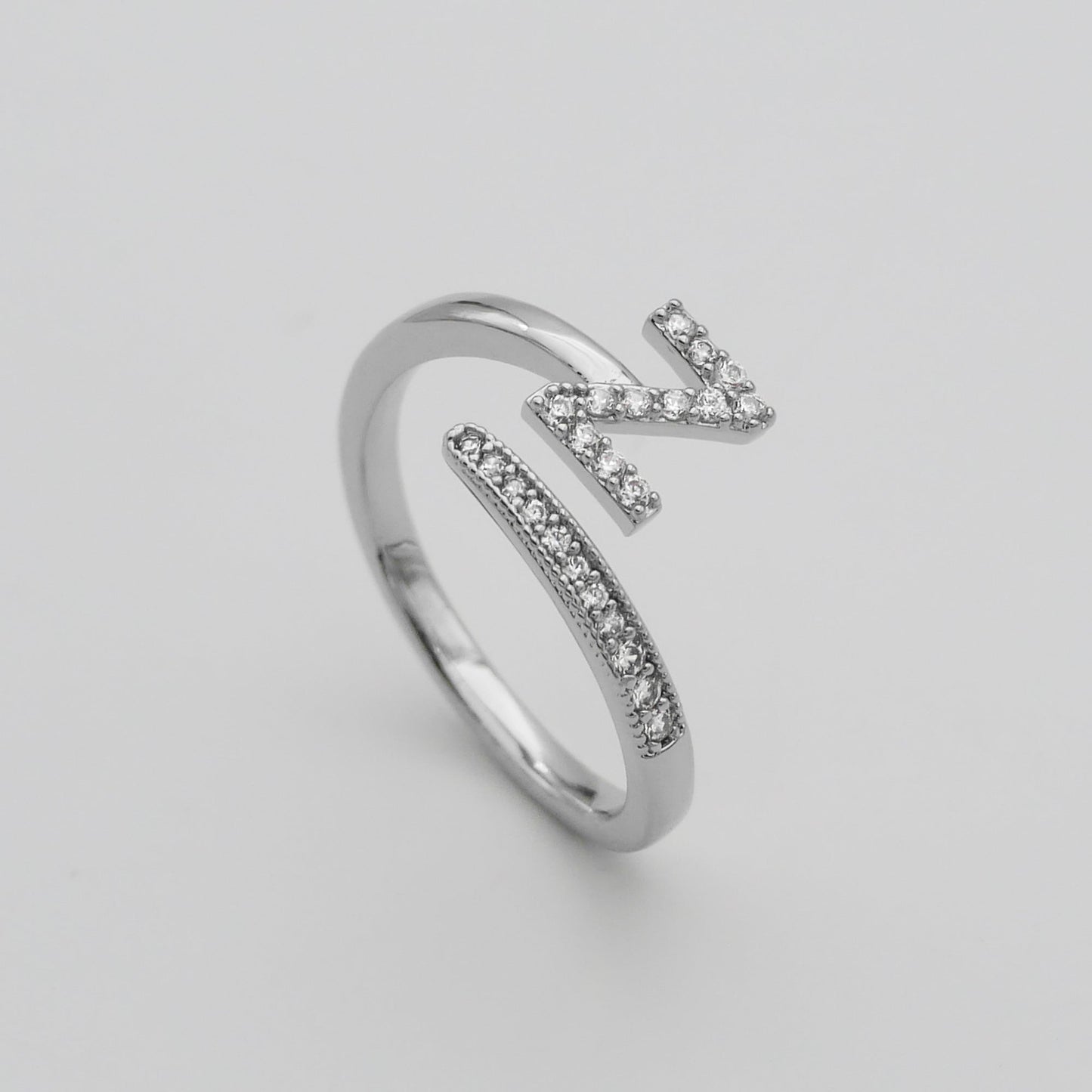 Pave Initial Ring - Image 57 - ISMI JEWELS