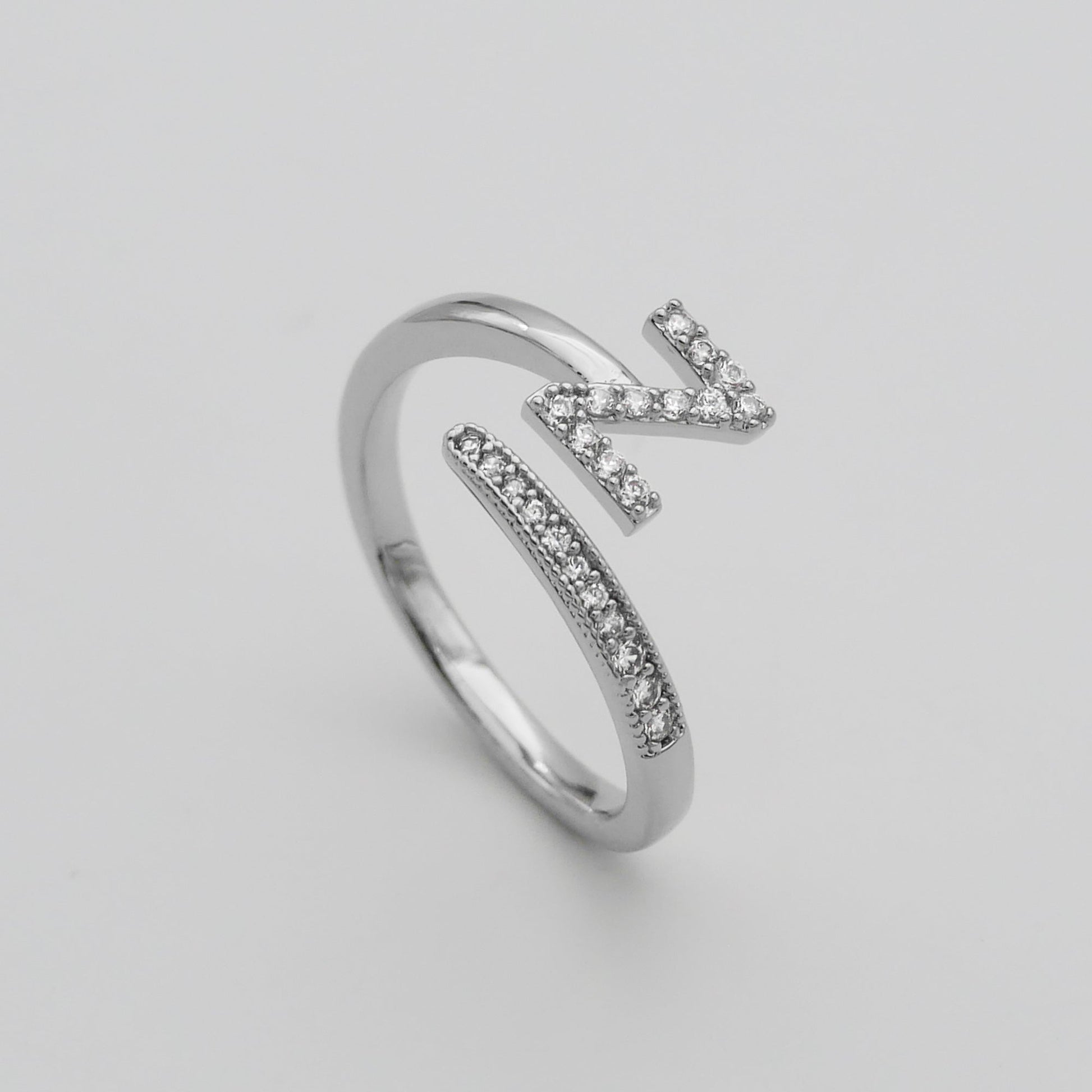 Pave Initial Ring - Image 57 - ISMI JEWELS