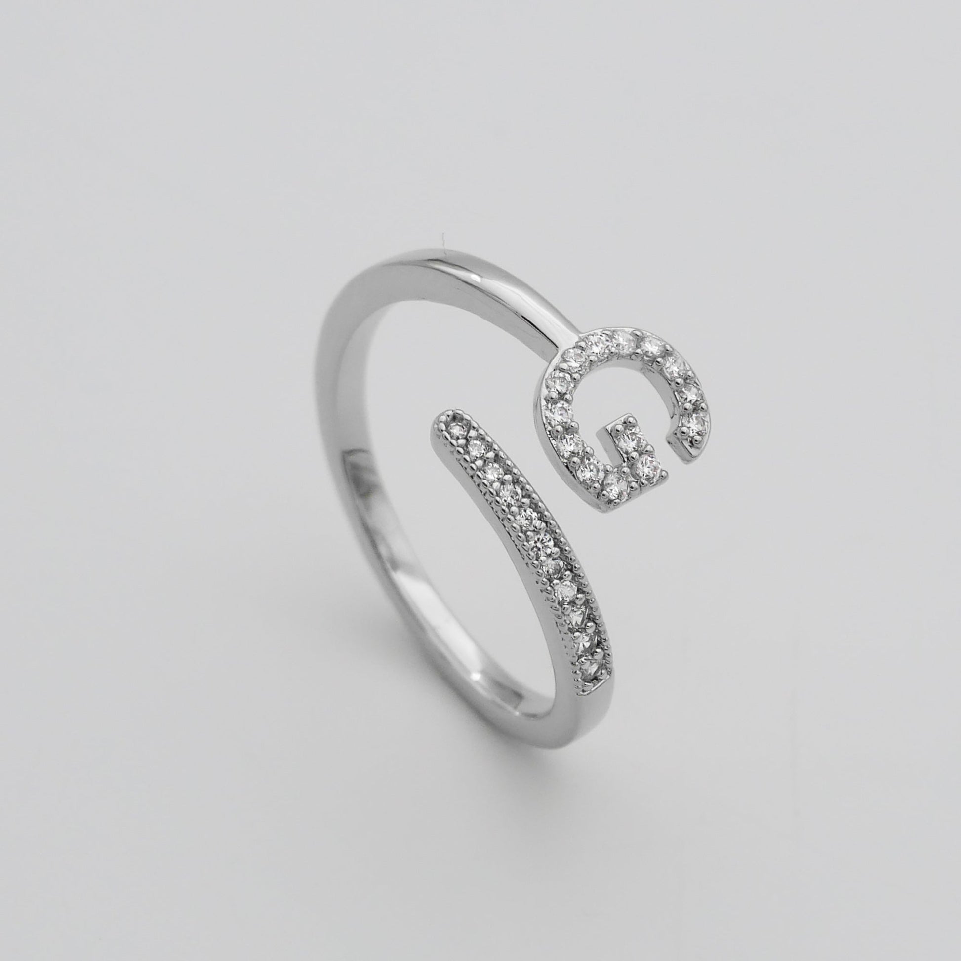 Pave Initial Ring - Image 38 - ISMI JEWELS