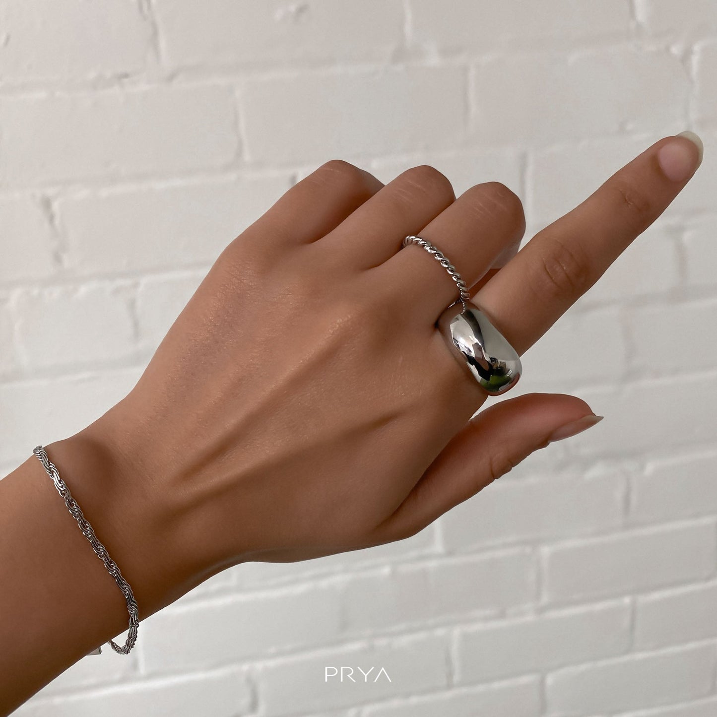 Alexa Dome Ring | Silver - Image 3 - ISMI JEWELS