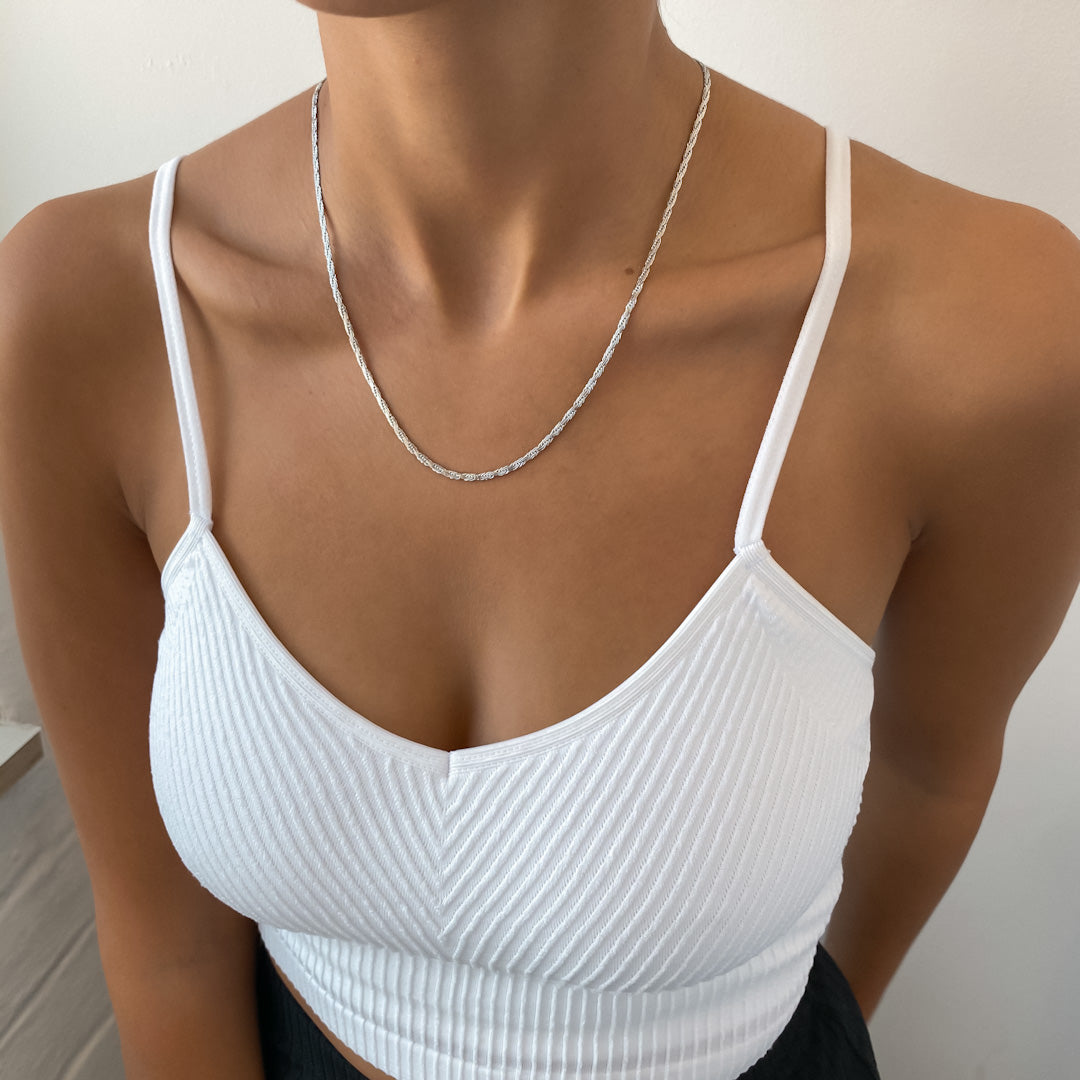 Flat Rope Link Chain | Silver - Image 15 - ISMI JEWELS