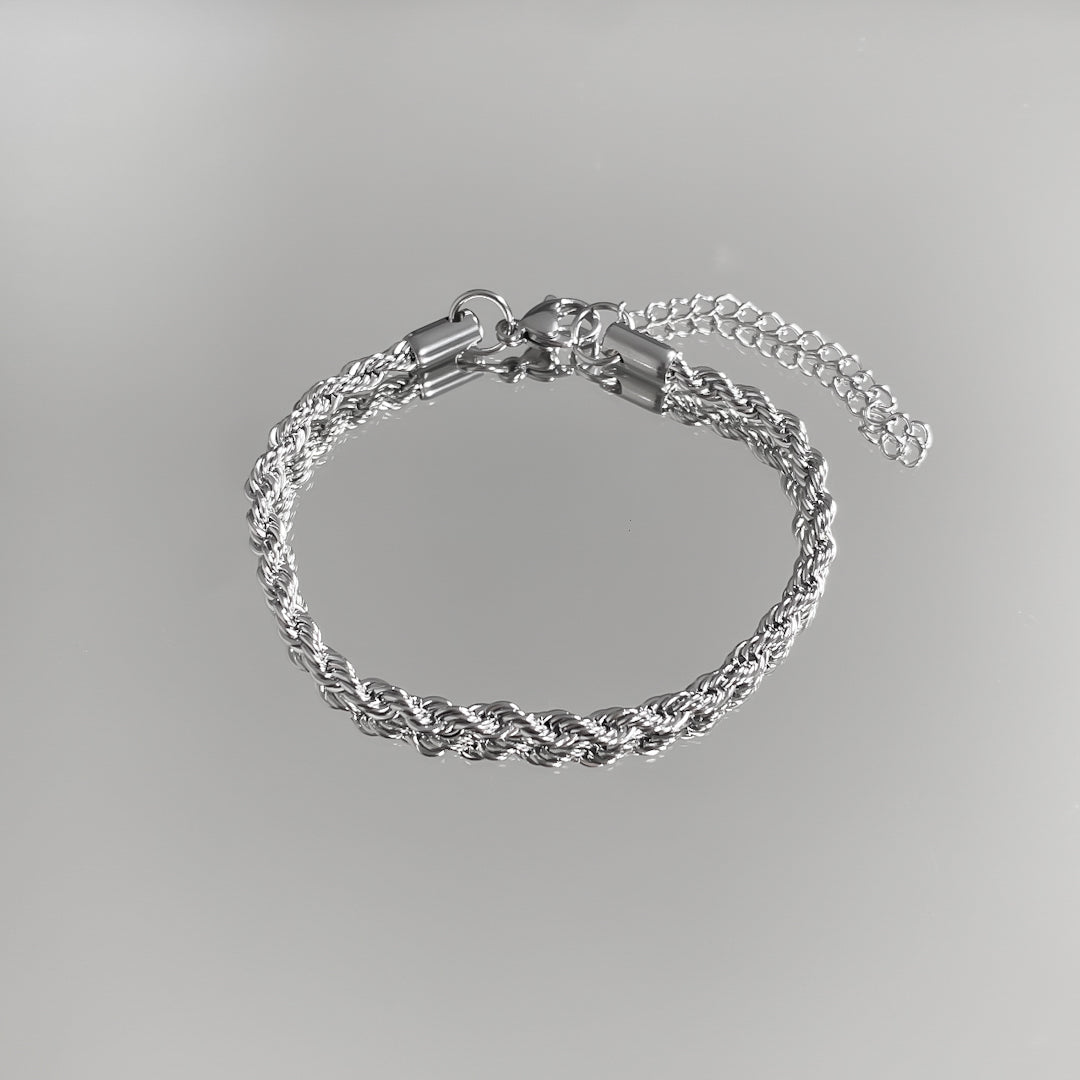 Rope Chain Anklet | Silver - Image 1 - ISMI JEWELS