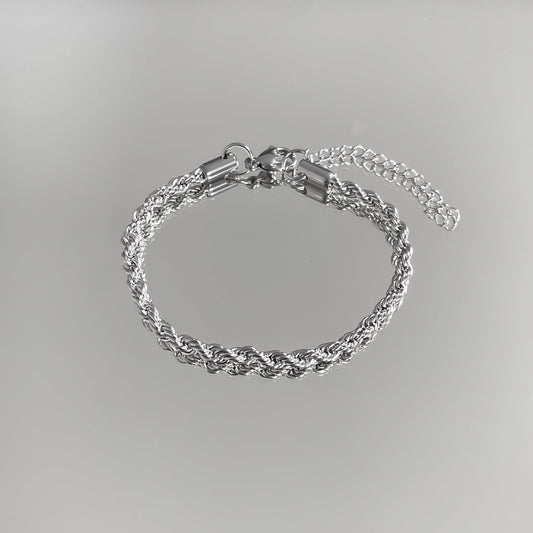 Rope Chain Anklet | Silver - Image 1 - ISMI JEWELS