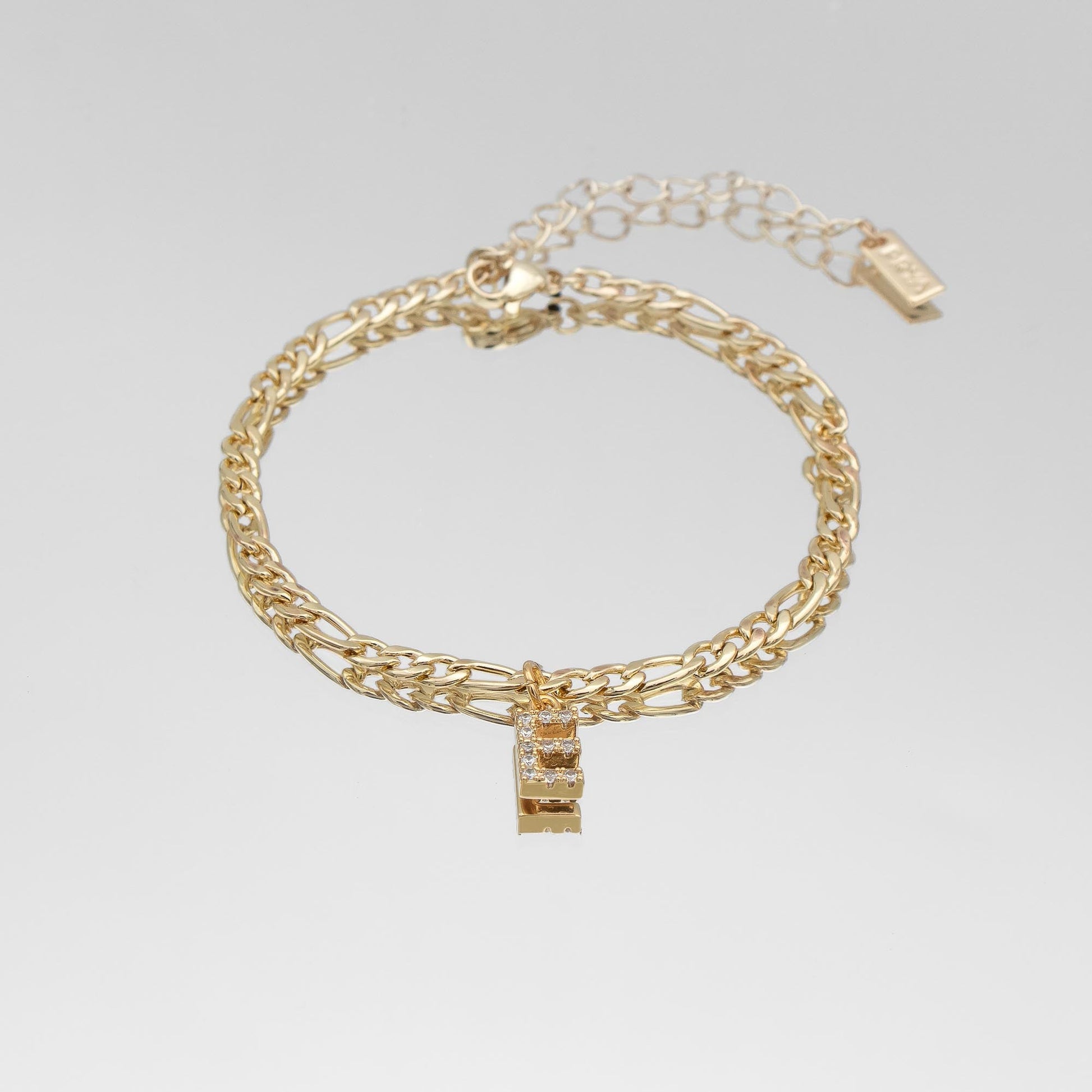 Pave Initial Anklet | Figaro - Image 6 - ISMI JEWELS