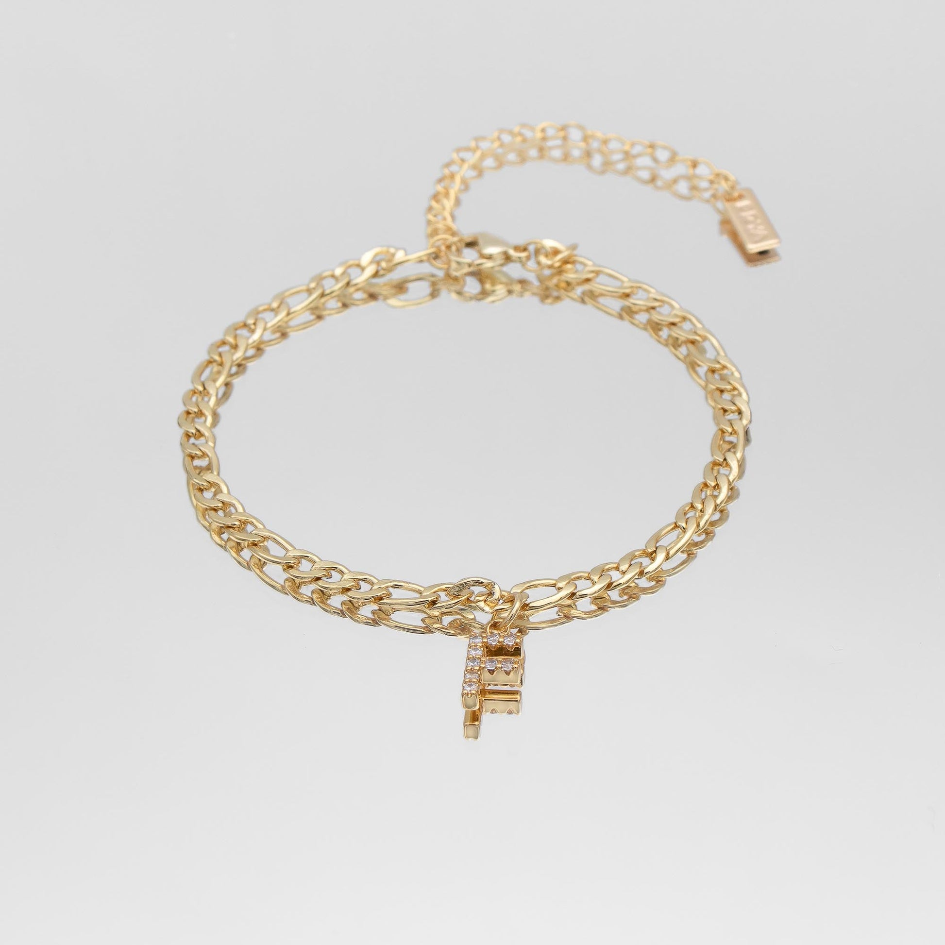 Pave Initial Anklet | Figaro - Image 7 - ISMI JEWELS