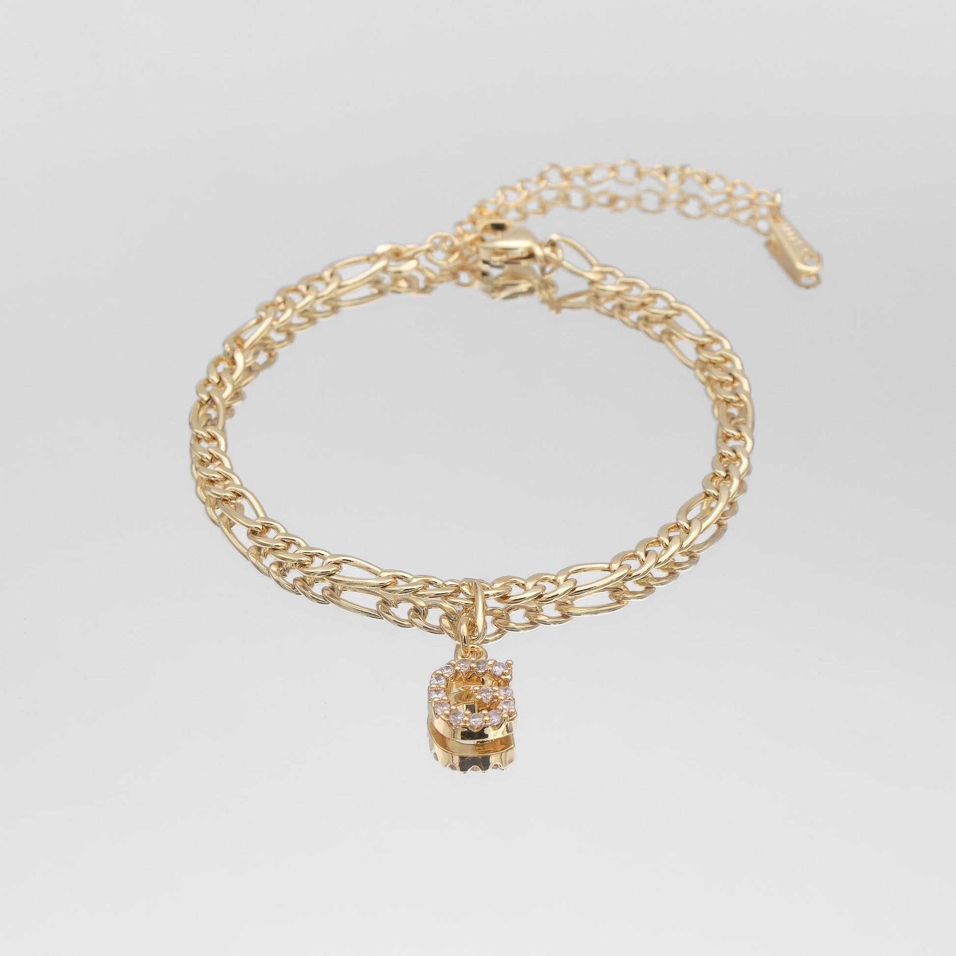 Pave Initial Anklet | Figaro - Image 8 - ISMI JEWELS