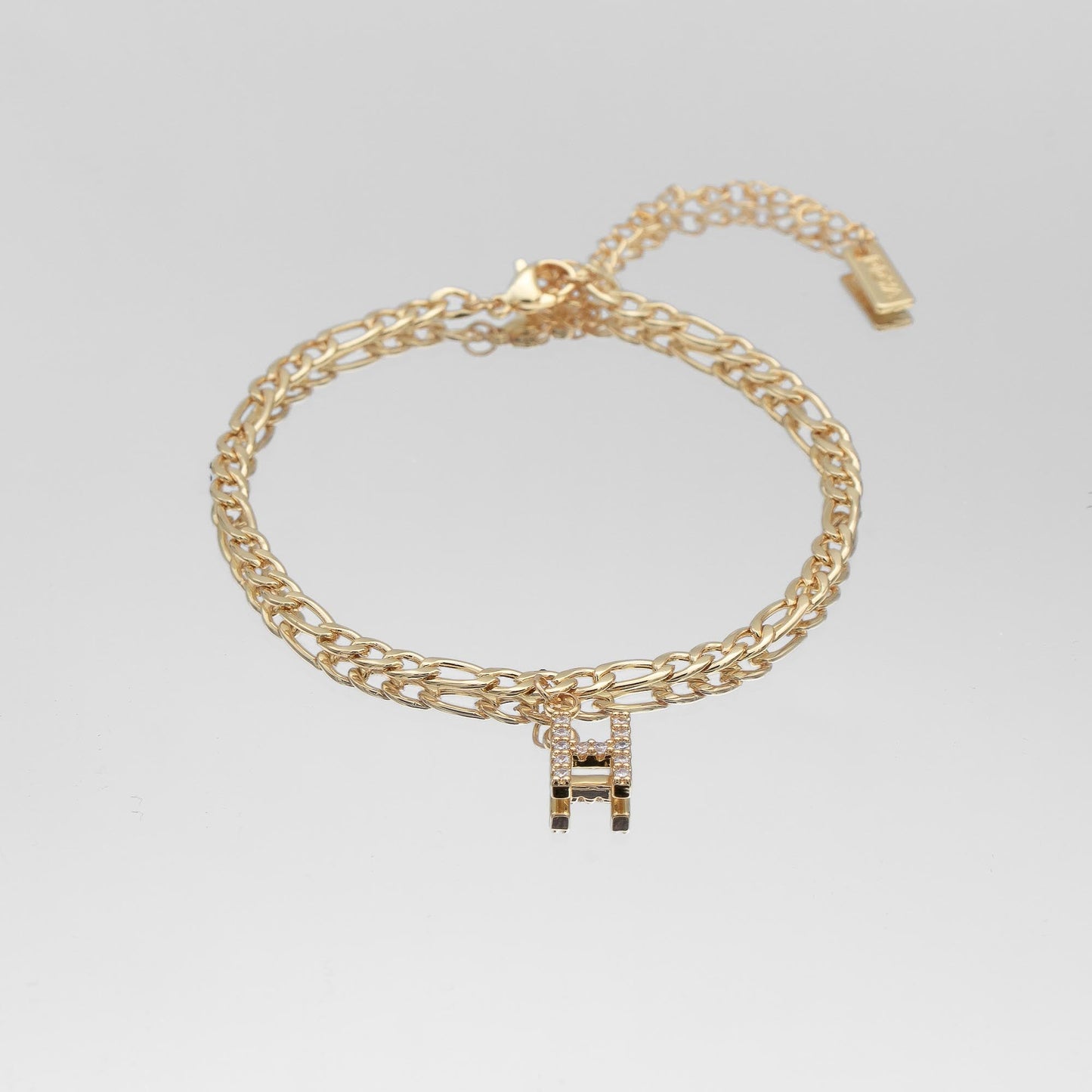 Pave Initial Anklet | Figaro - Image 9 - ISMI JEWELS