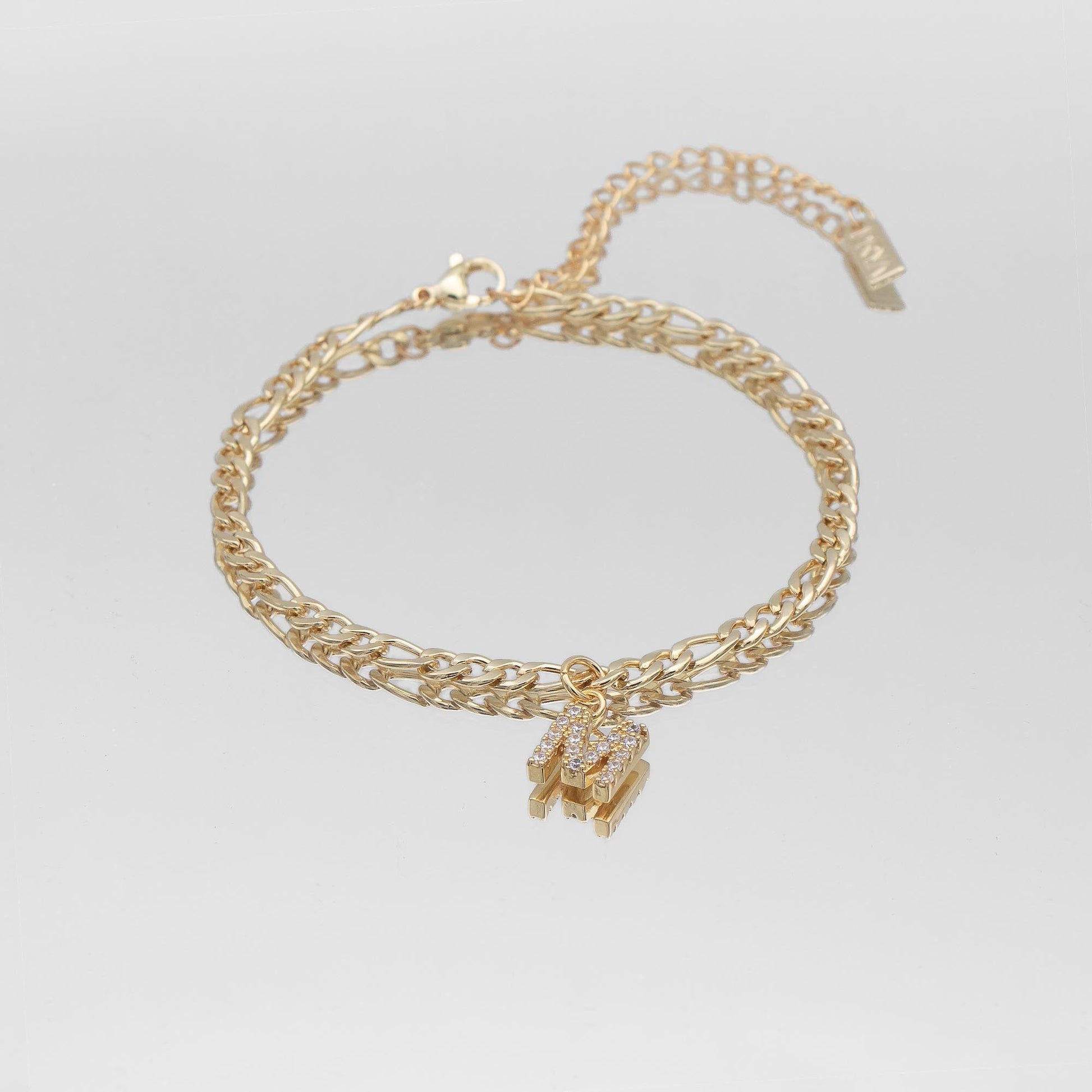 Pave Initial Anklet | Figaro - Image 13 - ISMI JEWELS
