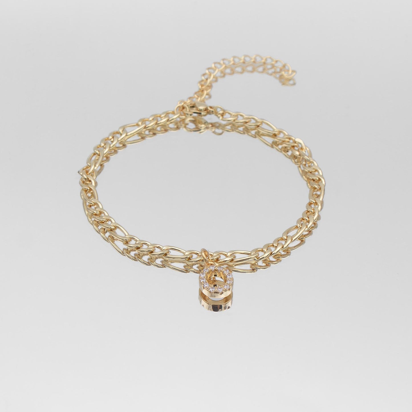 Pave Initial Anklet | Figaro - Image 15 - ISMI JEWELS