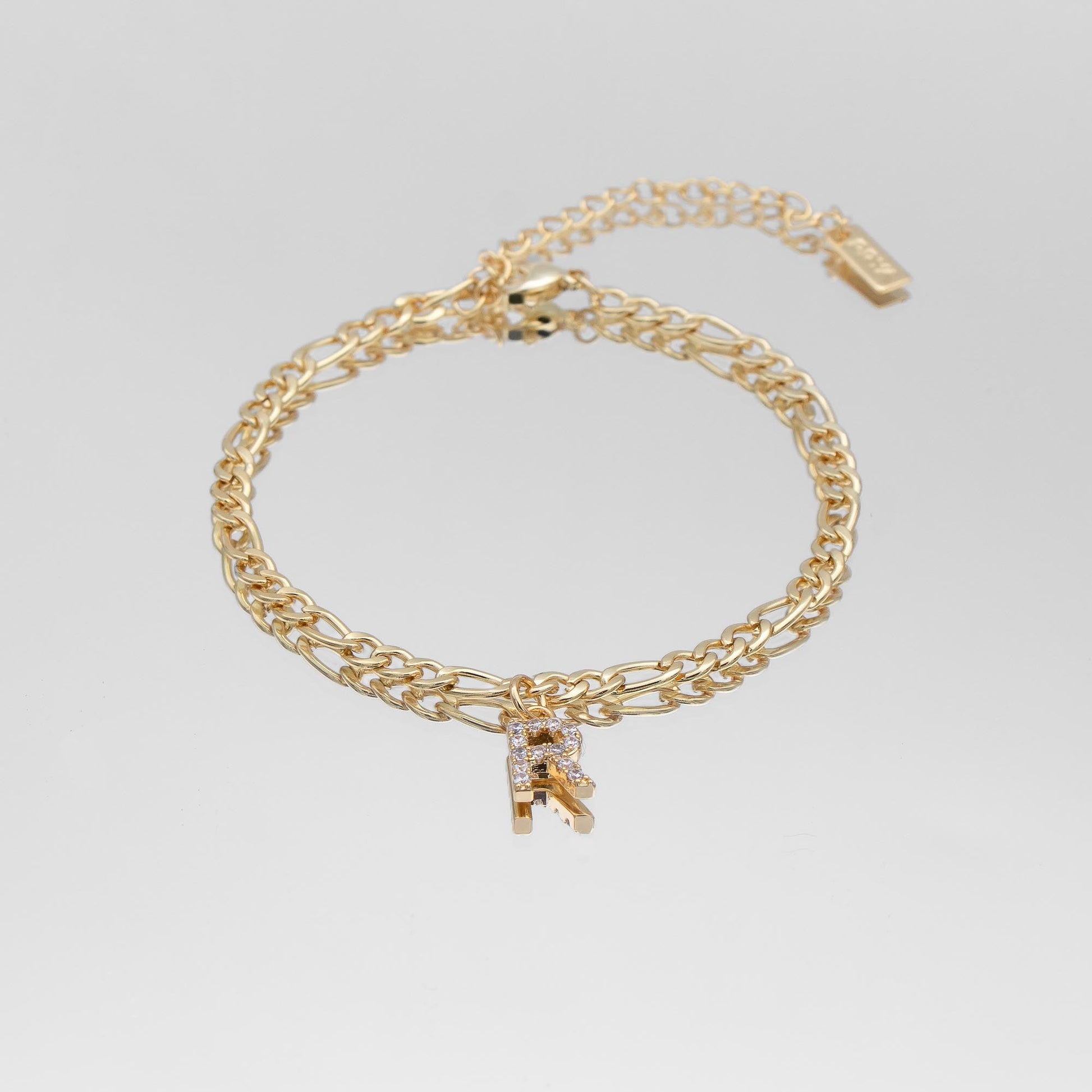 Pave Initial Anklet | Figaro - Image 18 - ISMI JEWELS