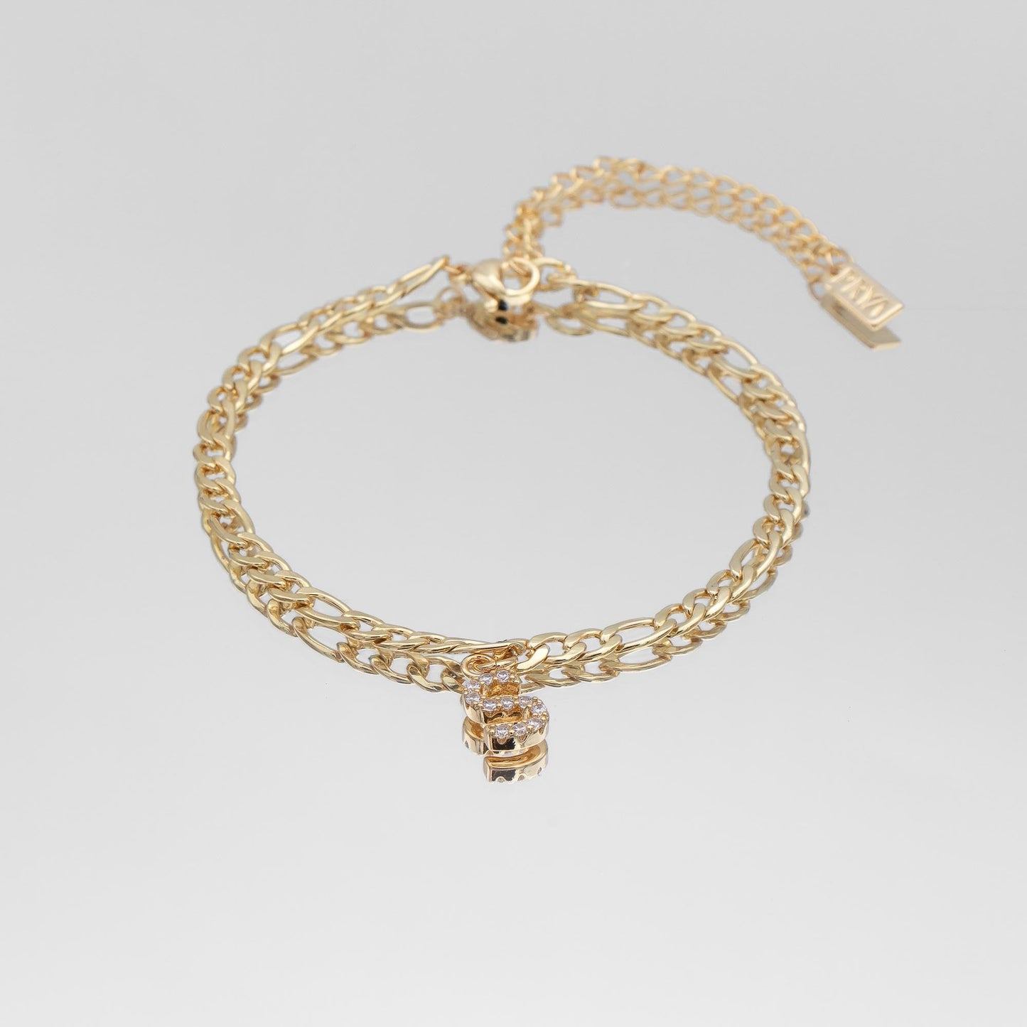 Pave Initial Anklet | Figaro - Image 19 - ISMI JEWELS