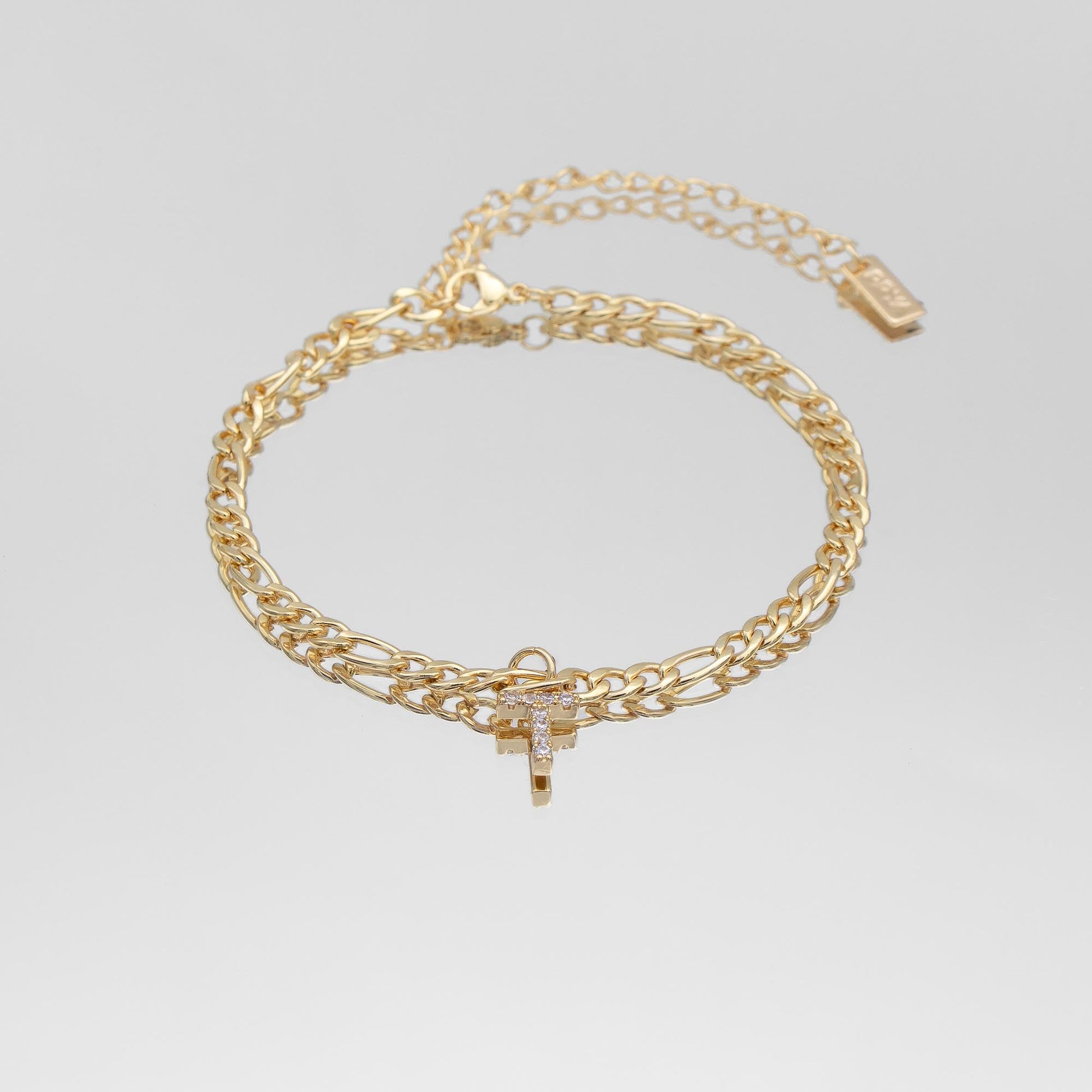 Pave Initial Anklet | Figaro - Image 20 - ISMI JEWELS