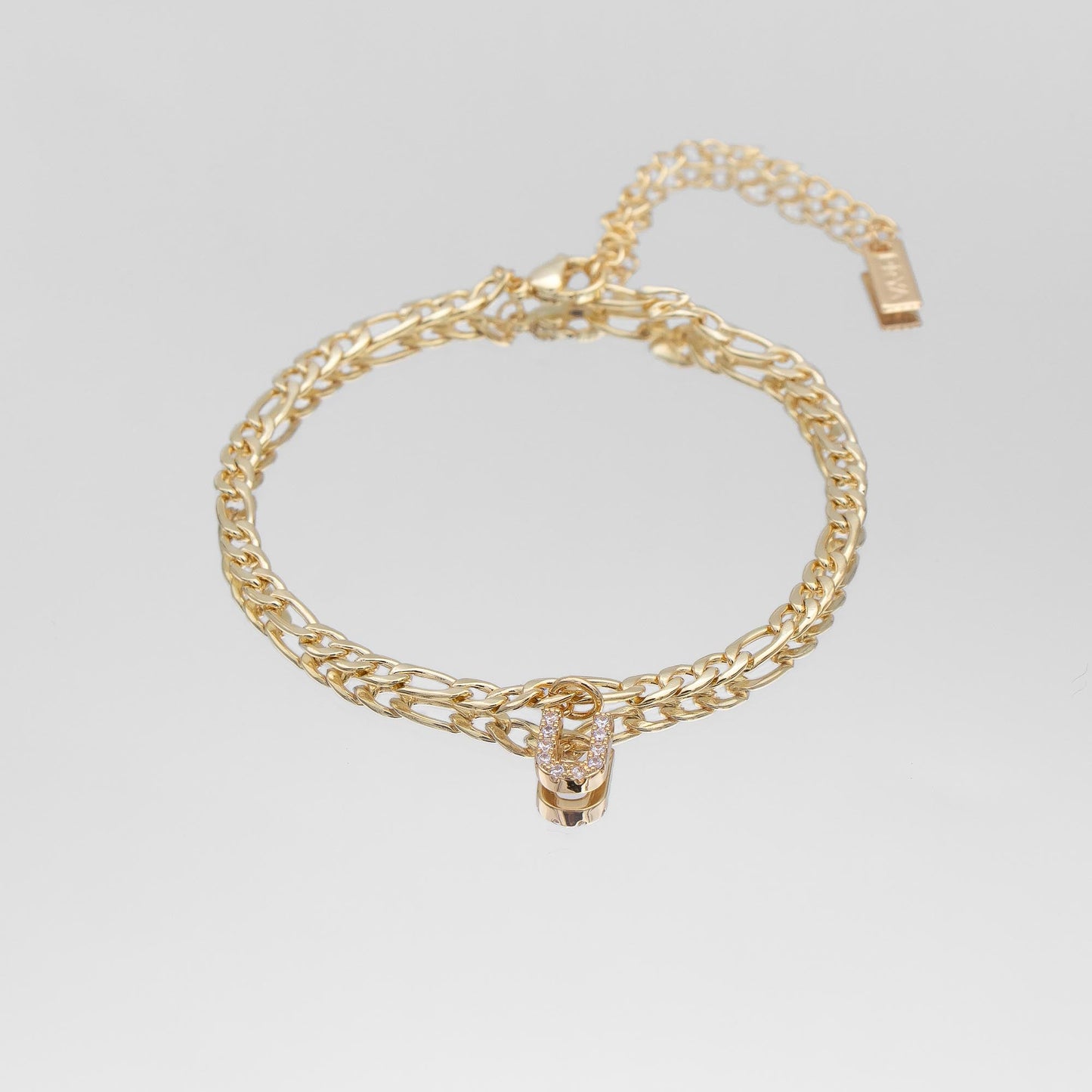 Pave Initial Anklet | Figaro - Image 21 - ISMI JEWELS