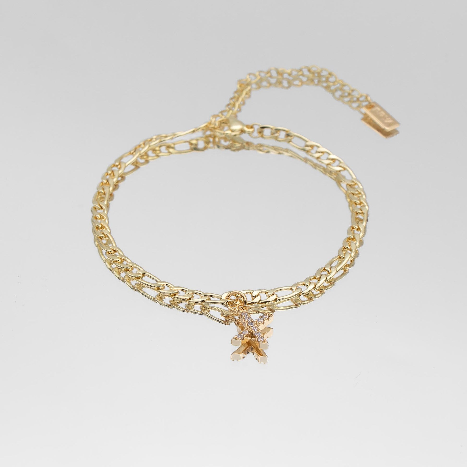 Pave Initial Anklet | Figaro - Image 24 - ISMI JEWELS