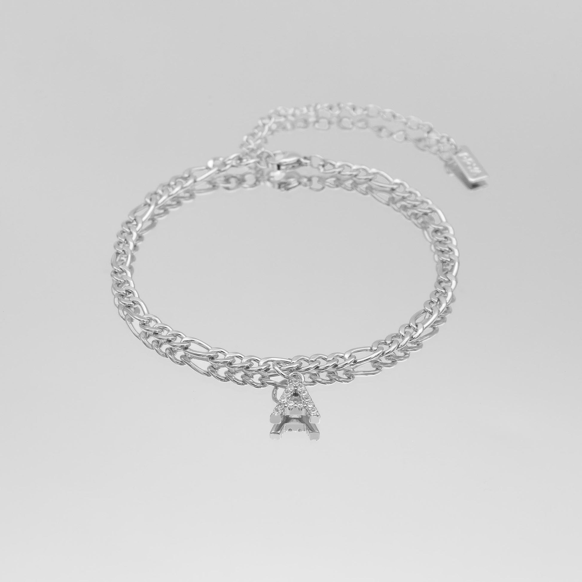 Pave Initial Anklet | Figaro - Image 27 - ISMI JEWELS