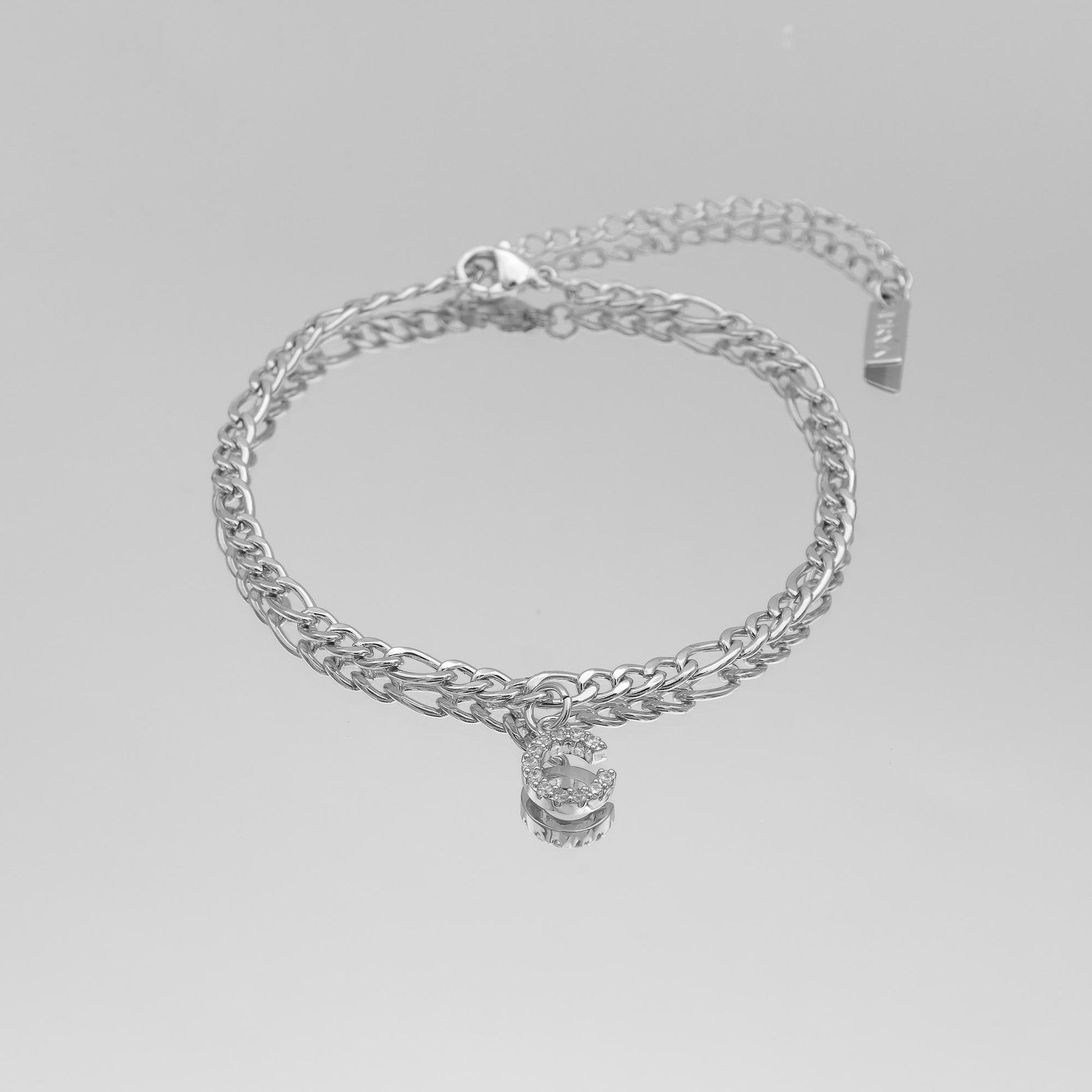 Pave Initial Anklet | Figaro - Image 29 - ISMI JEWELS
