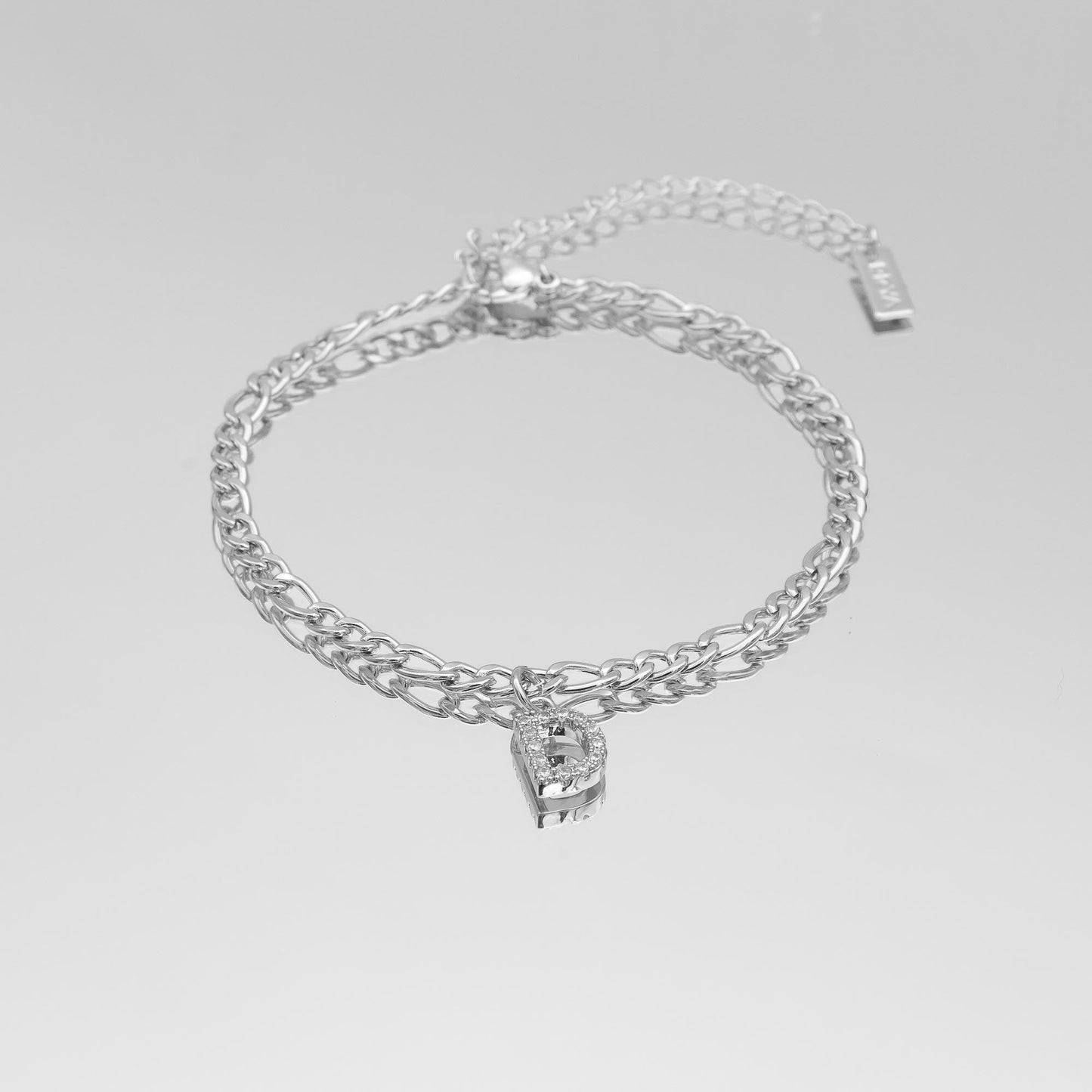 Pave Initial Anklet | Figaro - Image 30 - ISMI JEWELS