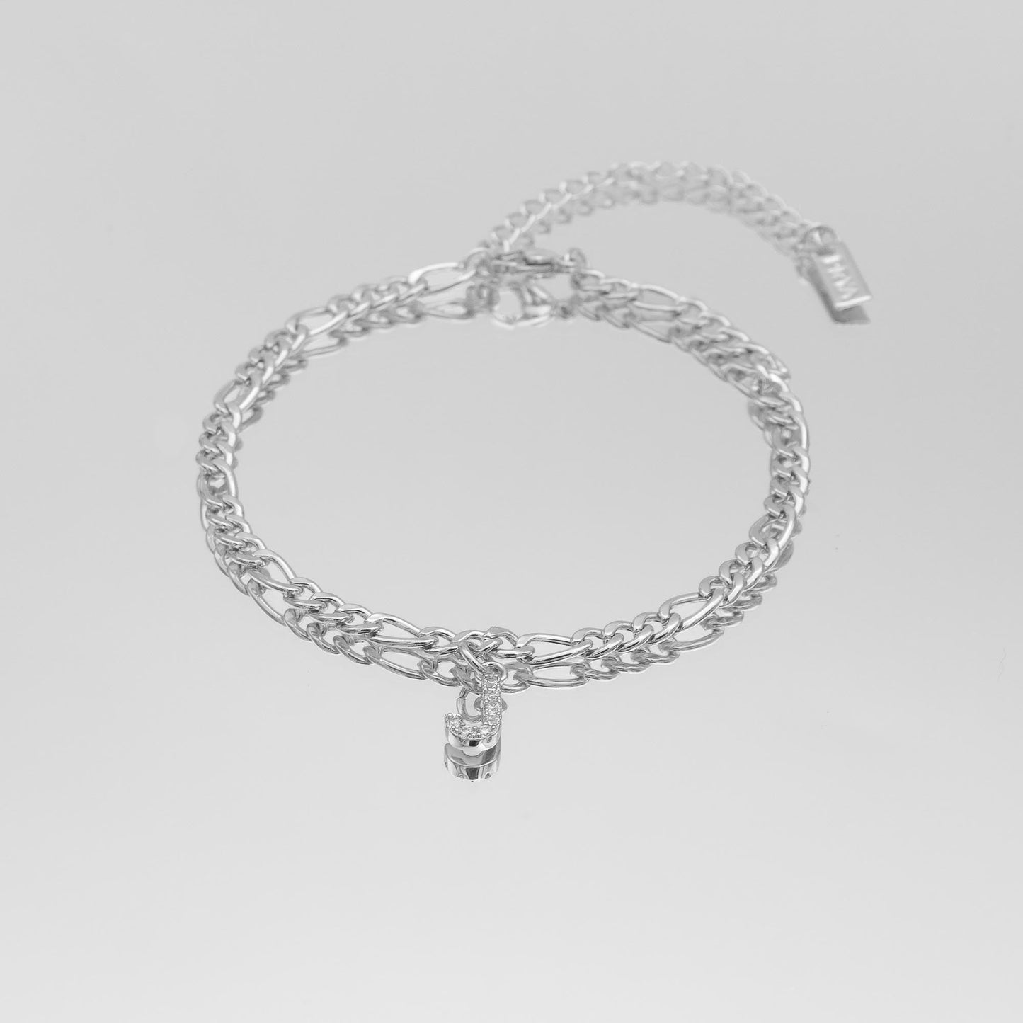 Pave Initial Anklet | Figaro - Image 36 - ISMI JEWELS