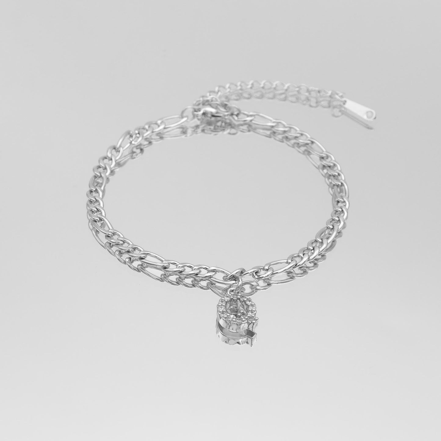 Pave Initial Anklet | Figaro - Image 43 - ISMI JEWELS