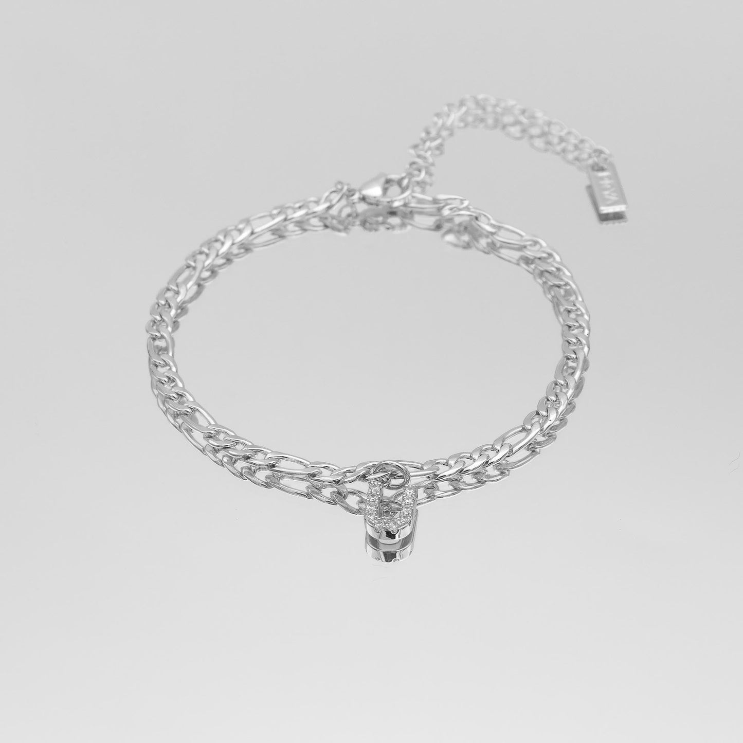 Pave Initial Anklet | Figaro - Image 47 - ISMI JEWELS