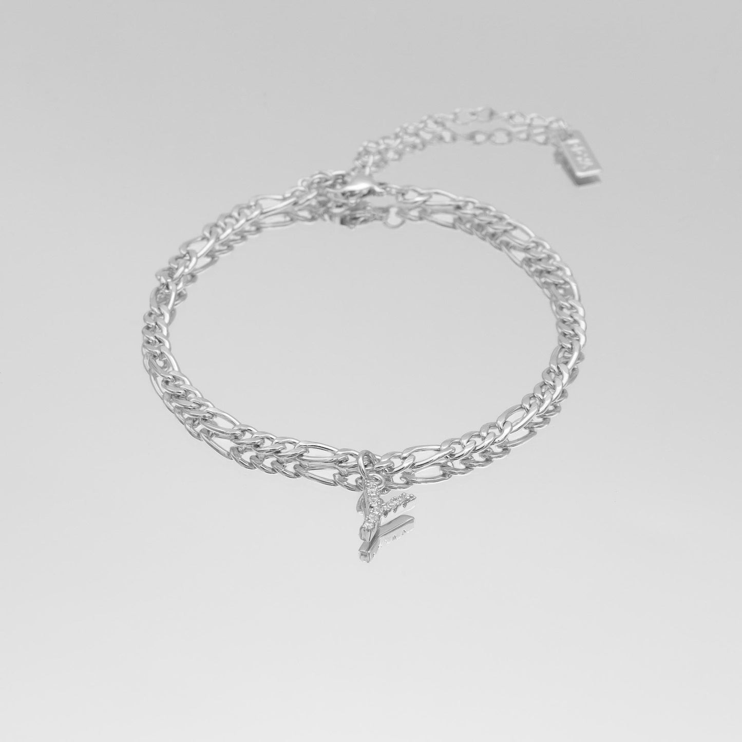 Pave Initial Anklet | Figaro - Image 51 - ISMI JEWELS