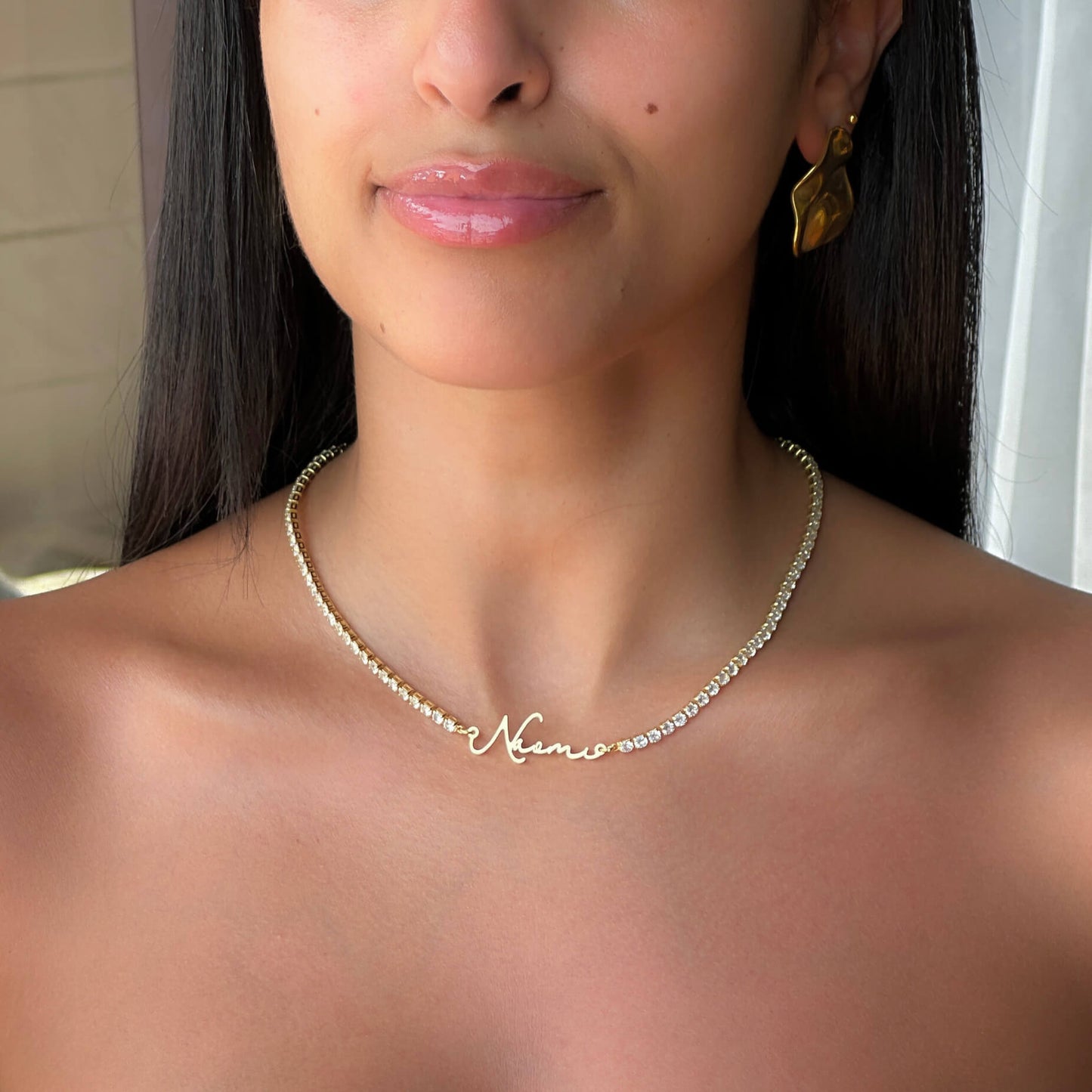 Selina Name Tennis Necklace