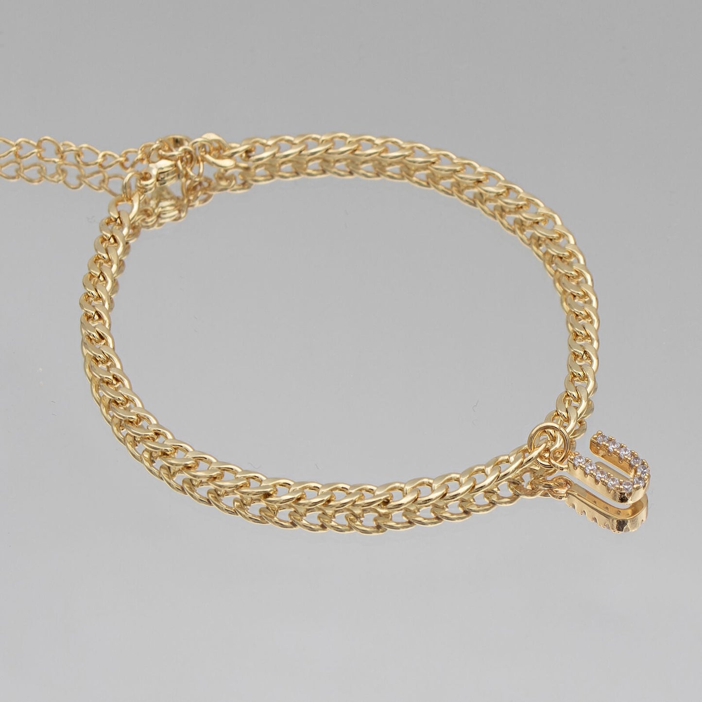 Pave Initial Anklet | Cuban - Image 30 - ISMI JEWELS