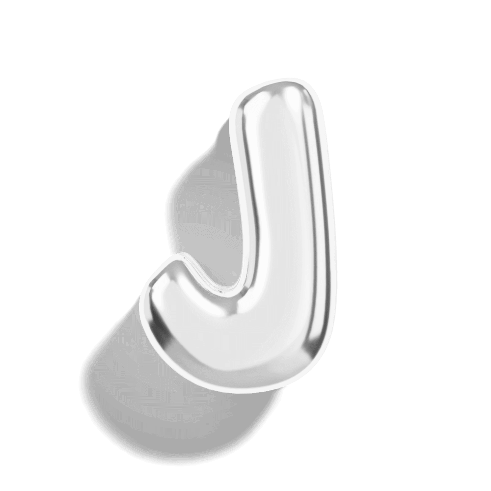 Silver Bubble Letter Charms - Image 12 - ISMI JEWELS