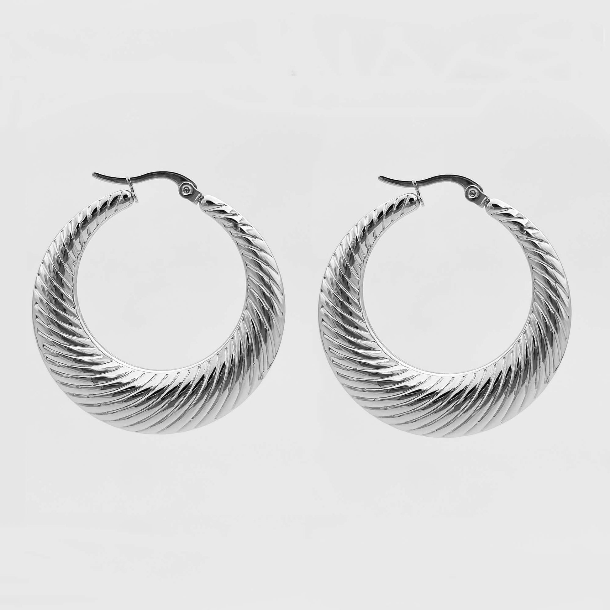 Julia Silver Hoops - Image 1 - ISMI JEWELS