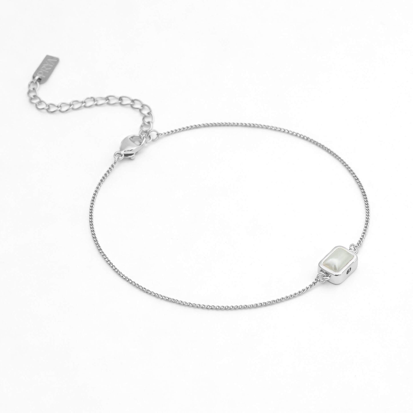 Emerald Cut Birthstone Bracelet