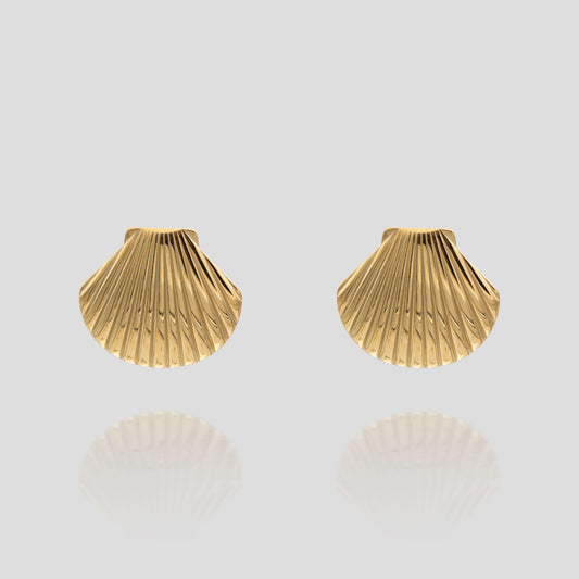 Kailani Seashell Earrings - Image 1 - ISMI JEWELS