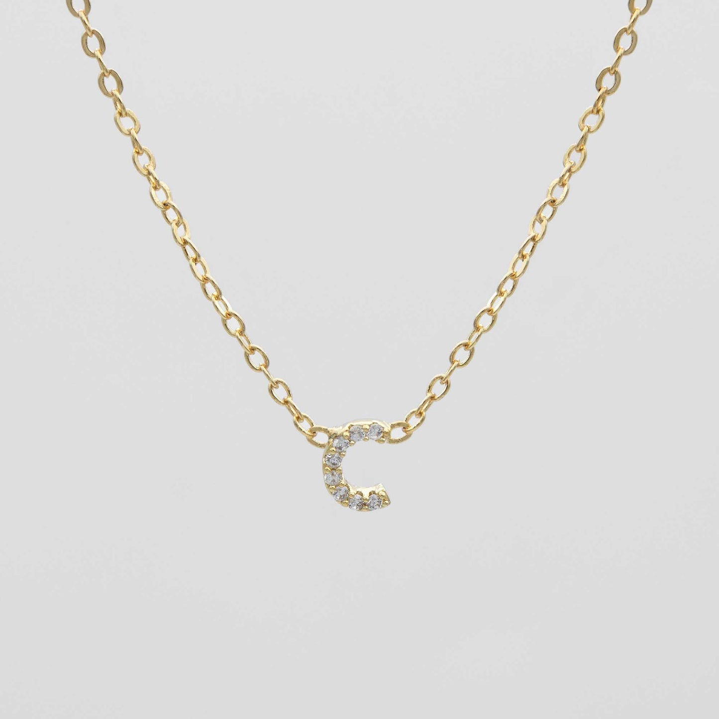 Maia Pave Initial Necklace - Image 6 - ISMI JEWELS