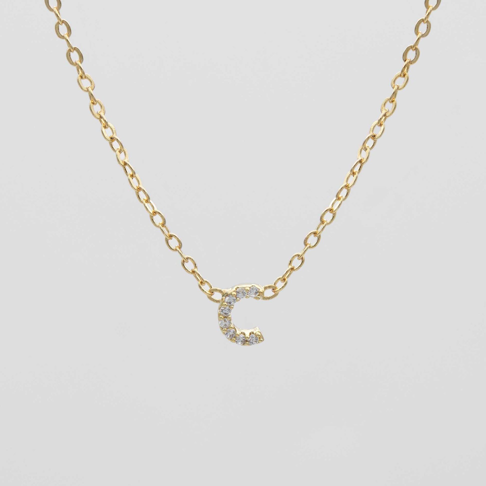 Maia Pave Initial Necklace - Image 6 - ISMI JEWELS